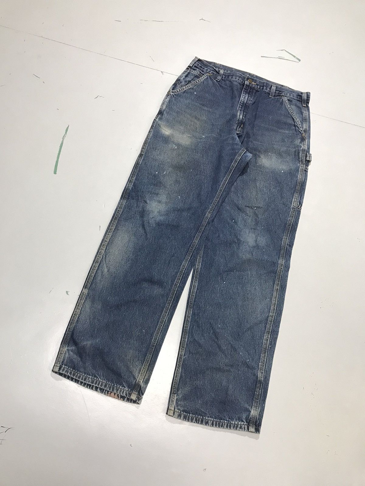 Carhartt Vintage Carhartt B13 HDK carpenter workwear denim Size US 34 / EU 50 - 3 Thumbnail