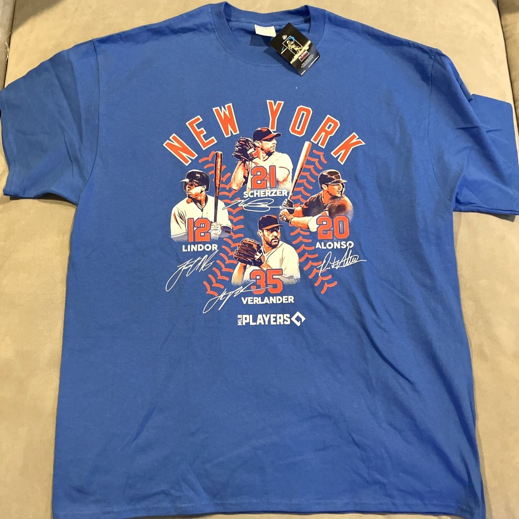 Port & Company NY METS MLB PLAYERS LINDOR ALONSO VERLANDER SCHERZER T-SHIRT NWT XL Size US XL / EU 56 / 4 - 2 Thumbnail