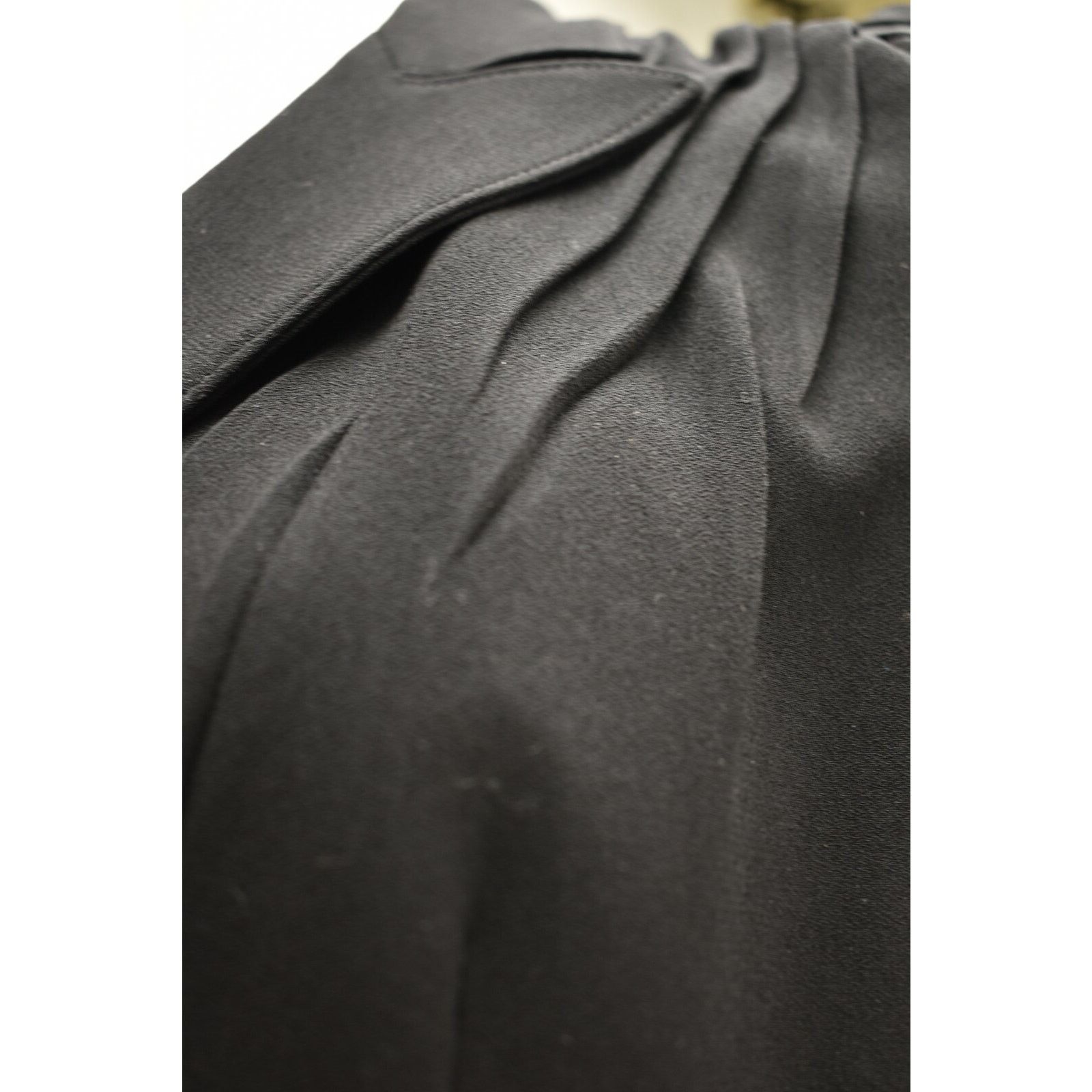 Prada PRADA P5585 BLACK ACETATE LONG SLEEVE TOP JACKET 46 ITALY Size L / US 10 / IT 46 - 5 Thumbnail