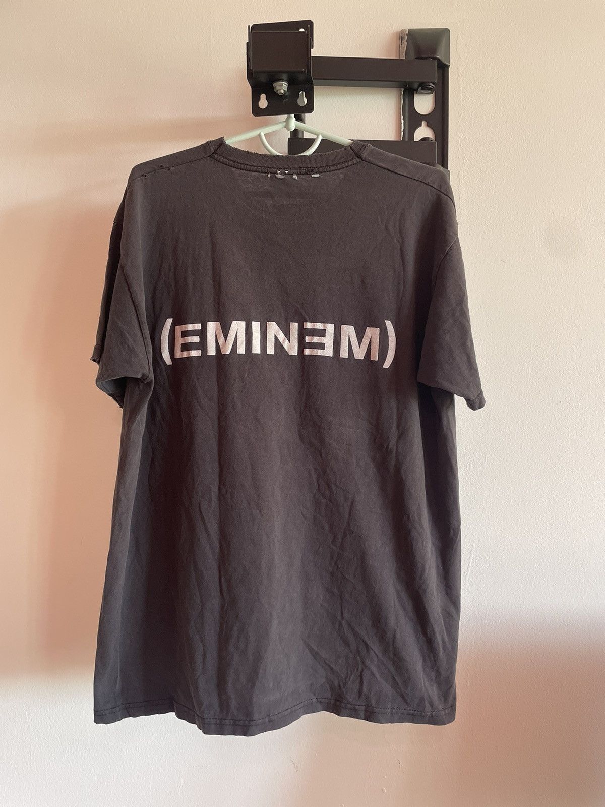 Eminem × Rap Tees × Vintage Trashed Vintage 00s Eminem Slim Shady Rap T Shirt Tee Size US M / EU 48-50 / 2 - 2 Thumbnail