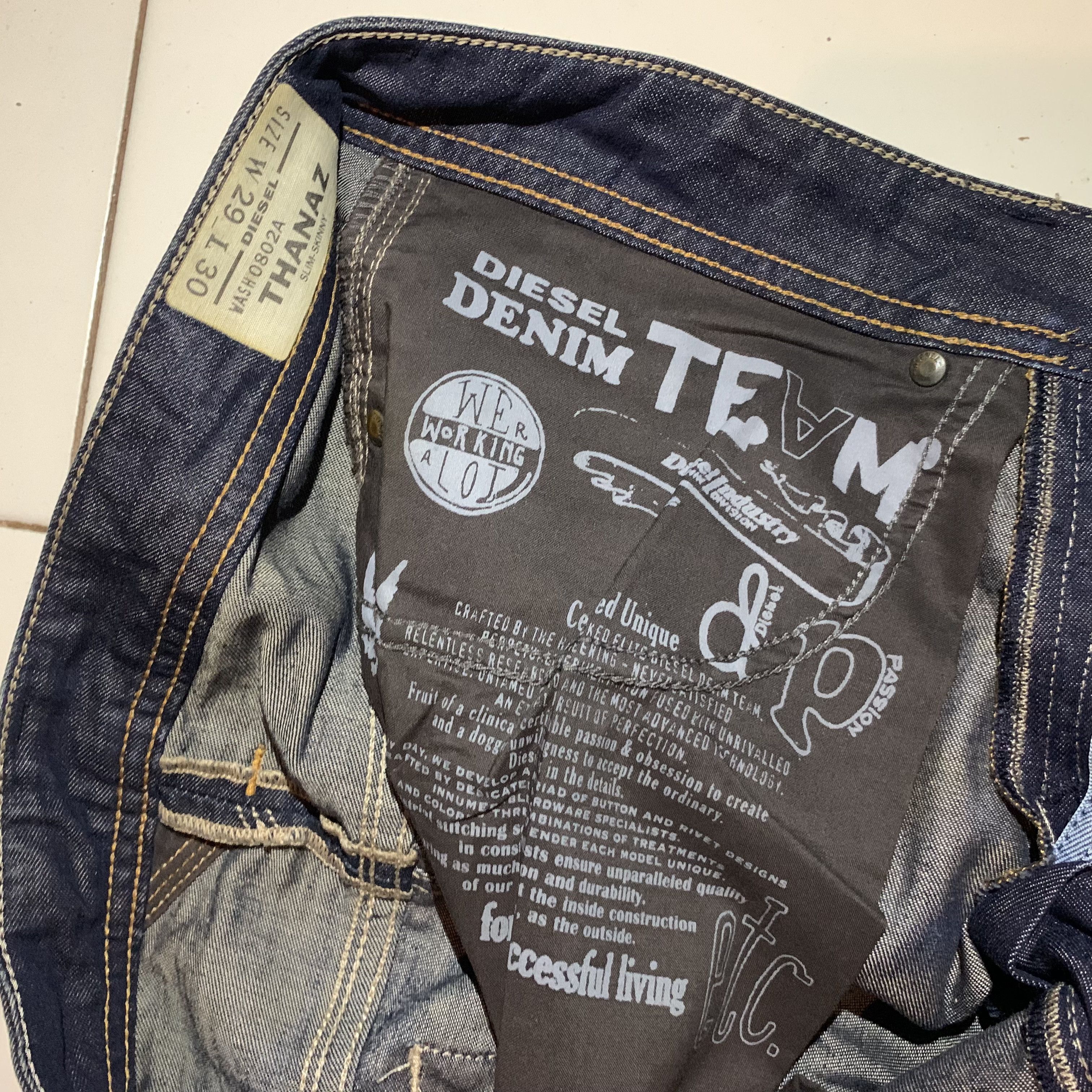 Diesel Diesel Thanaz Slim Skinny Denim Pants Size US 29 - 9 Thumbnail
