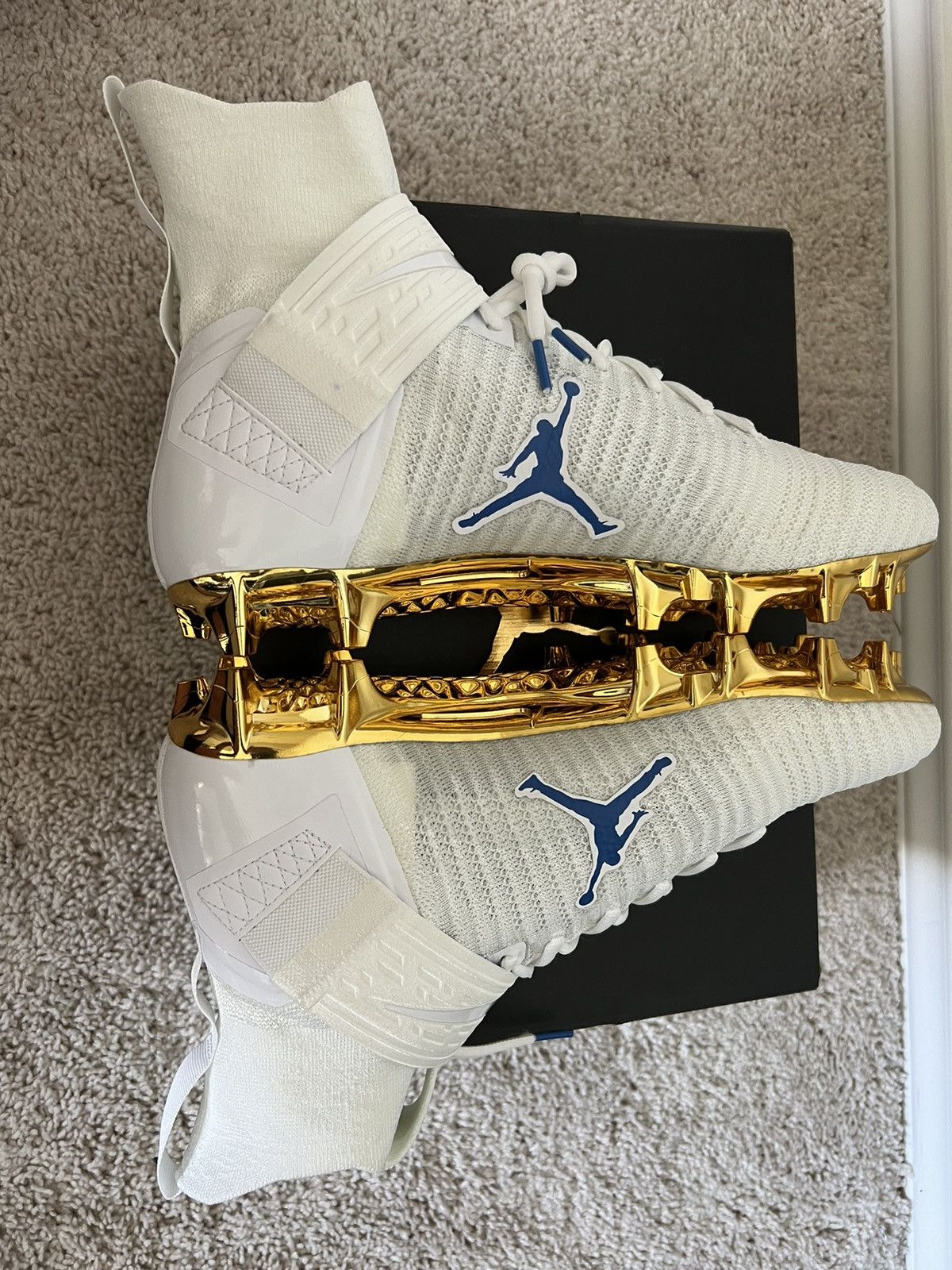 Jordan Brand Nike Jordan Alpha Menace Elite 2 UCLA Player Exclusive Cleat Size US 11 / EU 44 - 6 Thumbnail