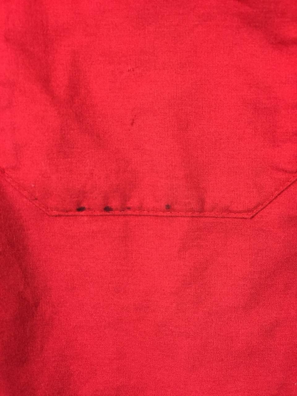 Vintage Vtg WearGuard Made in Usa Red Industrial Work Shirt Size US L / EU 52-54 / 3 - 6 Thumbnail