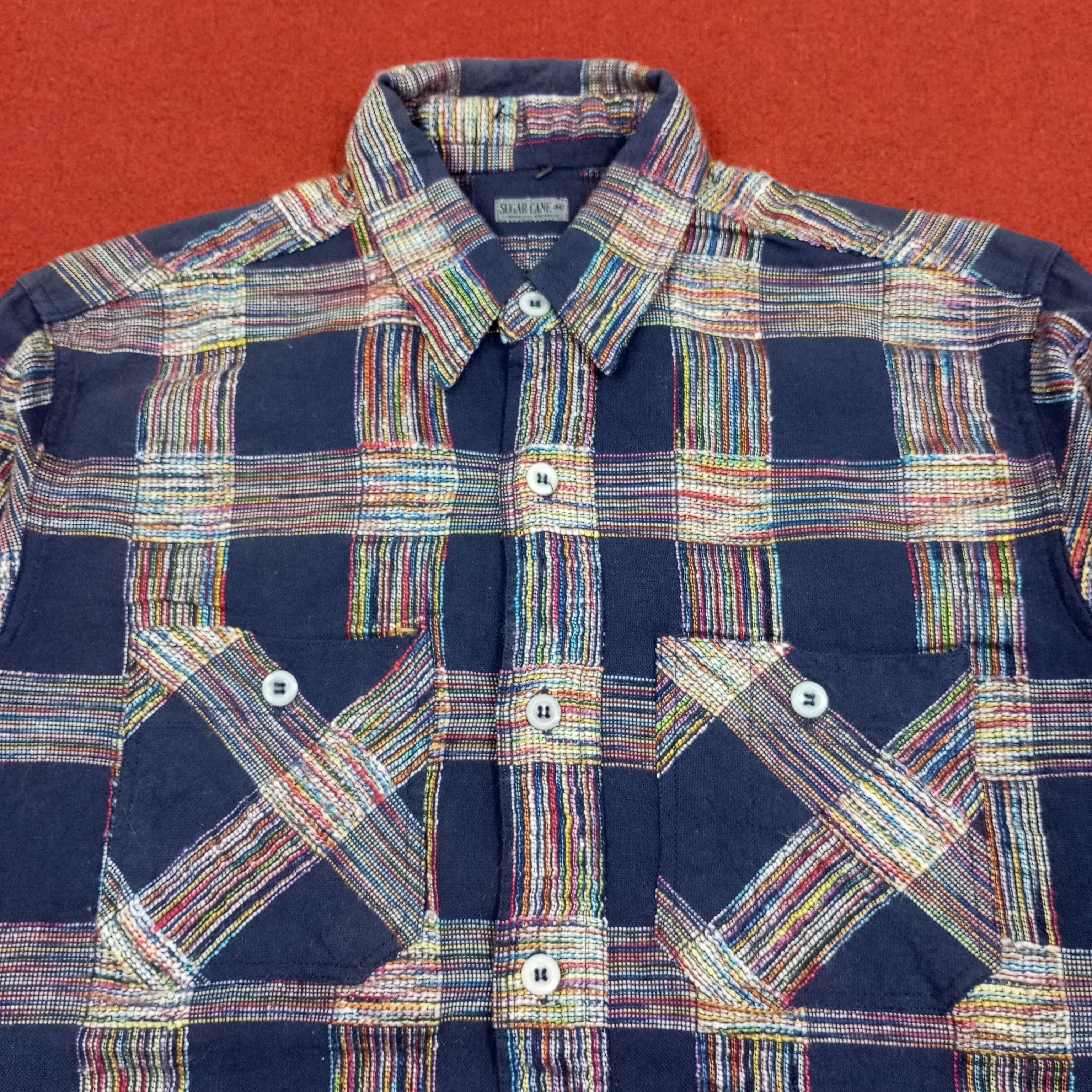Japanese Brand × Sugar Cane × Vintage Sugar Cane Japanese Brand Double Pocket Design Shirt Size US M / EU 48-50 / 2 - 2 Thumbnail