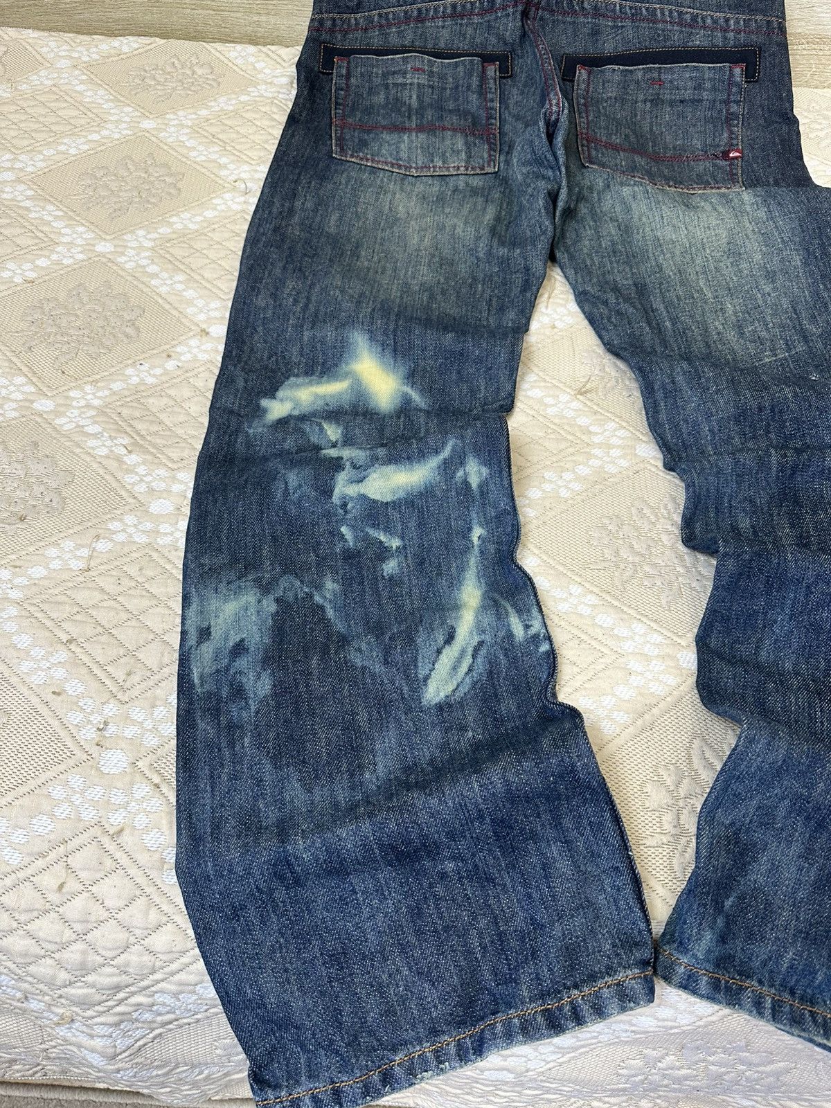 Quiksilver 🔥 Quiksilver Rare Vintage Faded Washed Denim Jeans Pants Y2K Size US 34 / EU 50 - 2 Thumbnail