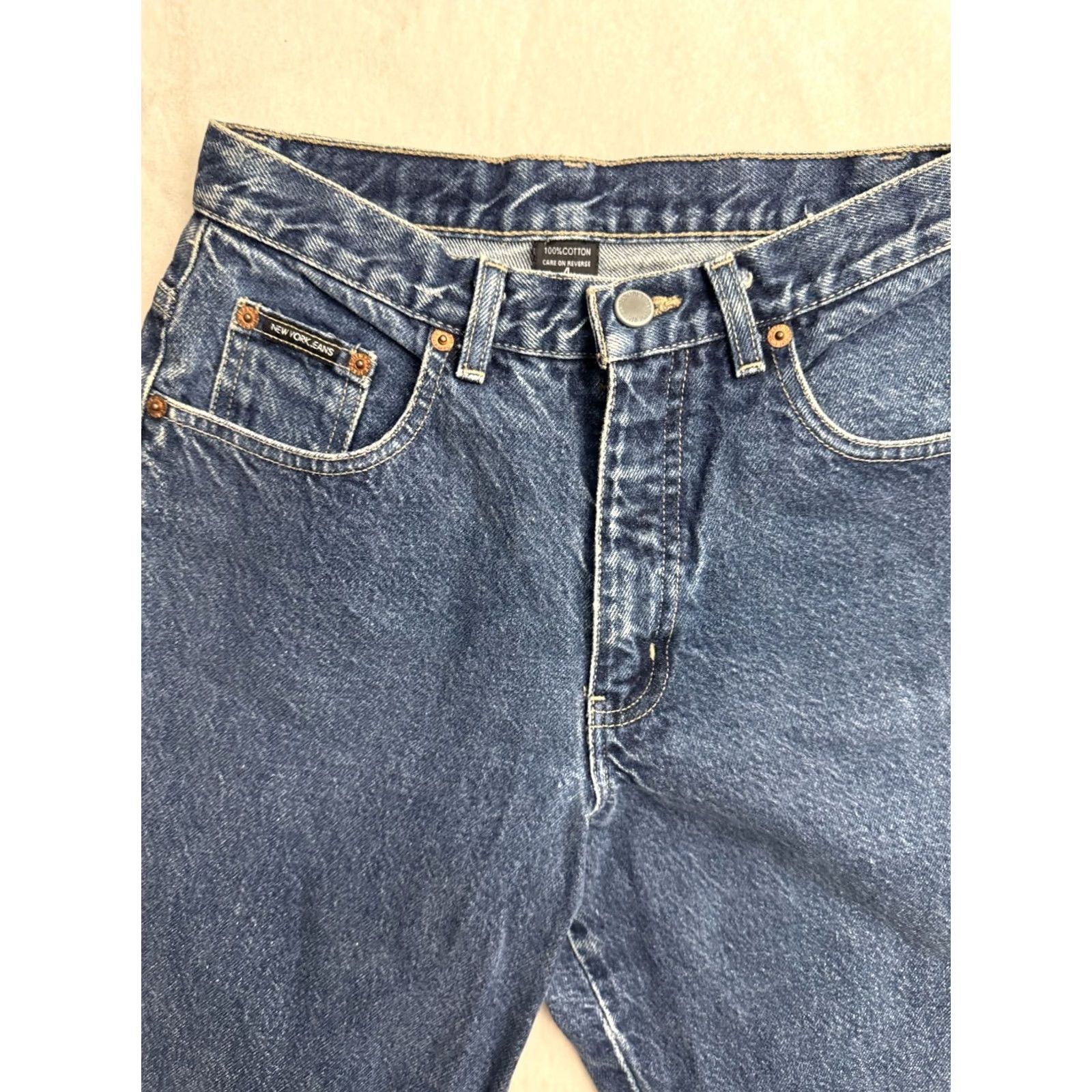 Vintage VINTAGE New York & Company Bootcut Womens 4 Blue Denim Jean Boot cut Pant Women Tall 25x33 Size 27" / US 4 / IT 40 - 3 Thumbnail
