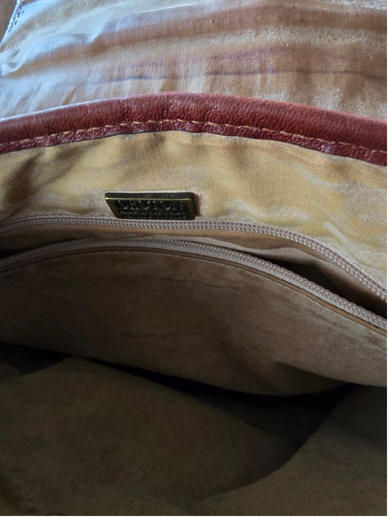 The Unbranded Brand Women's Oroton Brown Leather Crossbody Bag Size ONE SIZE - 8 Thumbnail