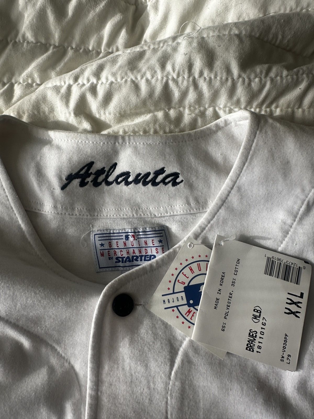 Starter Vintage Starter Atlanta Braves Jersey Size US XXL / EU 58 / 5 - 4 Thumbnail
