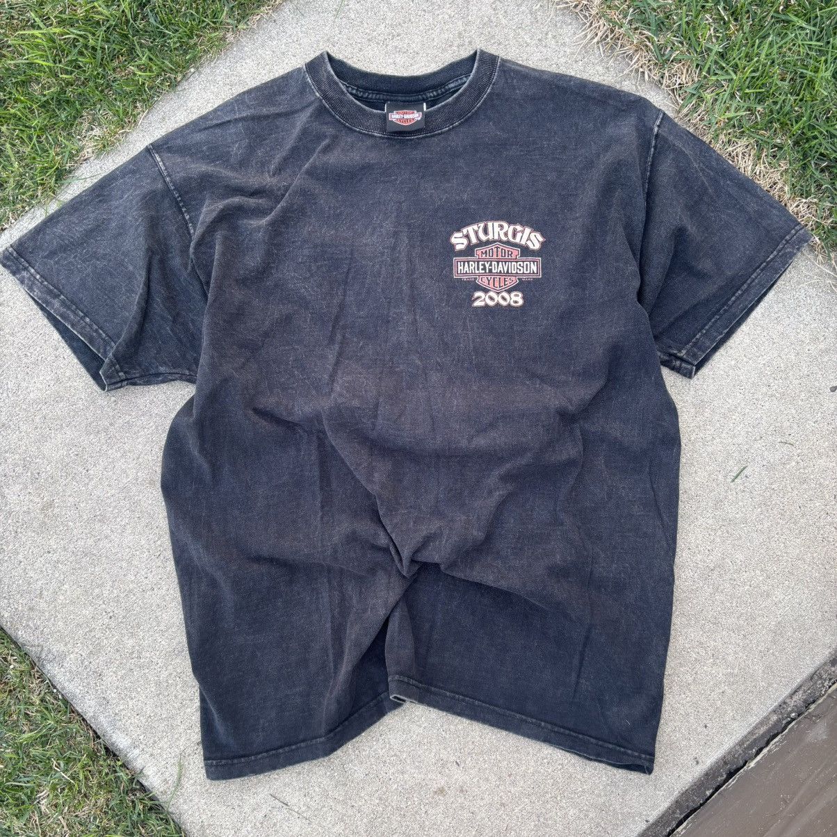 Harley Davidson × Vintage Vintage 2008 Harley Davidson Sturgis Shirt Size US L / EU 52-54 / 3 - 1 Thumbnail