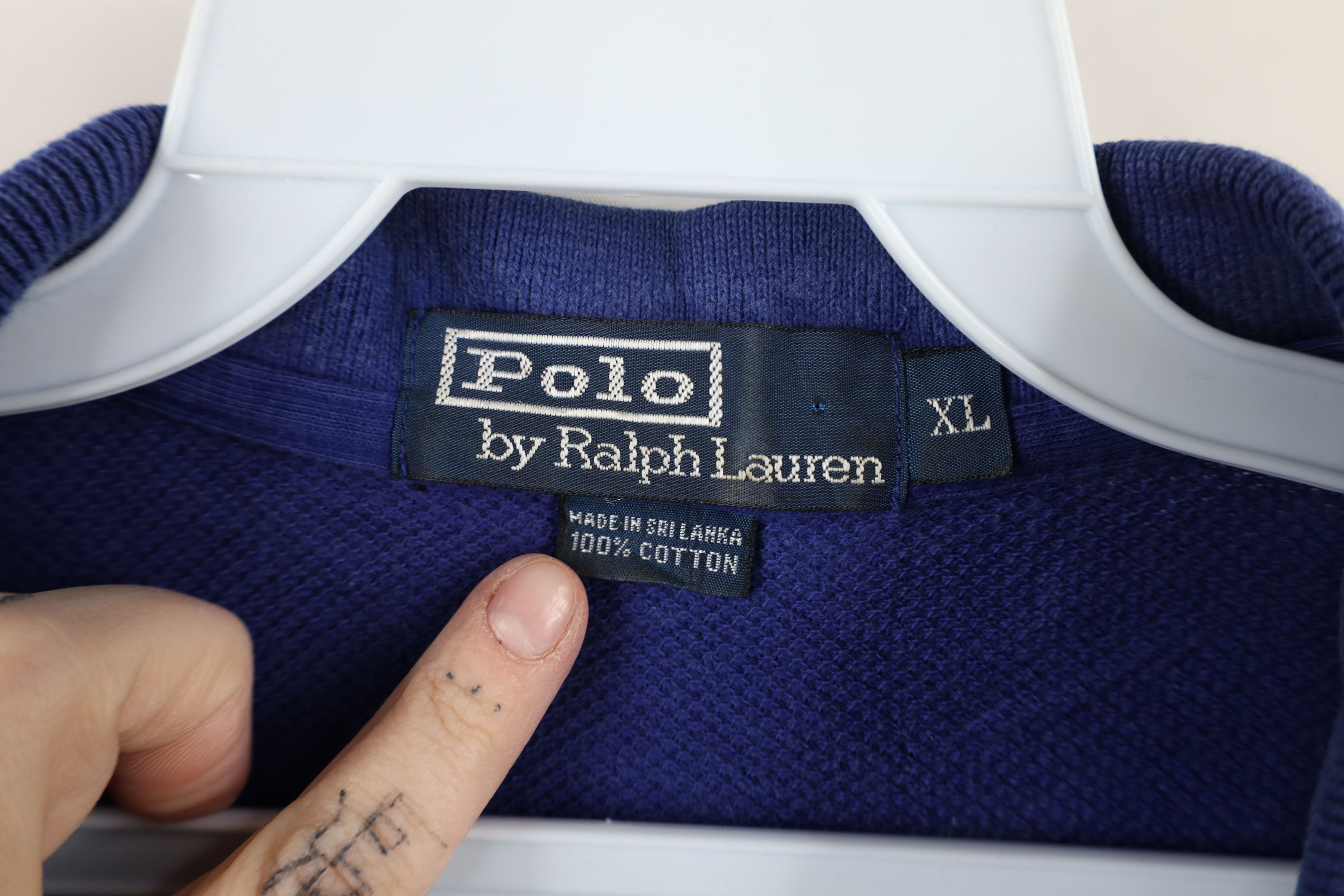 Ralph Lauren Vintage 90s Ralph Lauren Block Thermal Waffle Knit Polo Size US XL / EU 56 / 4 - 10 Thumbnail