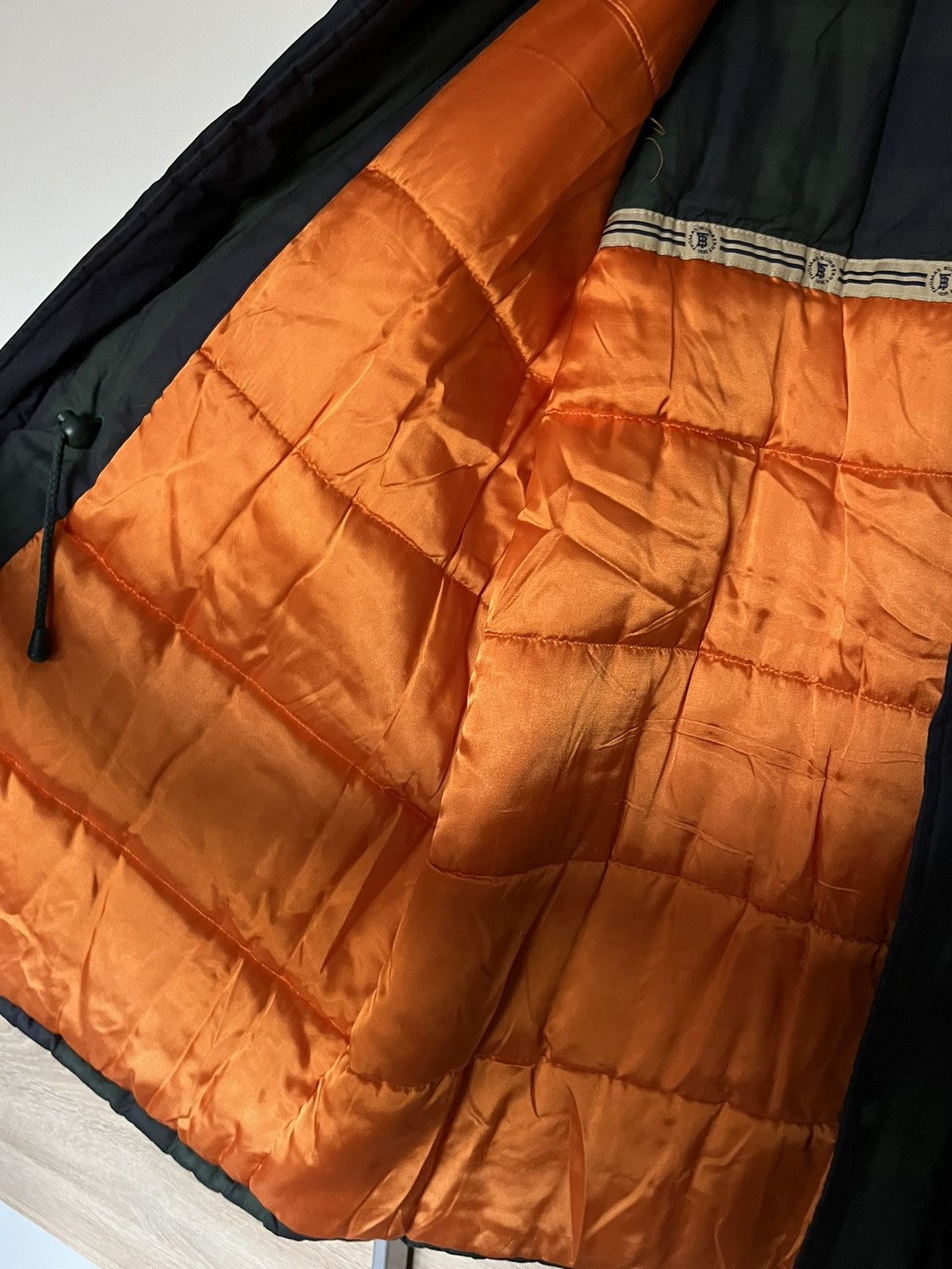 Burberry × Designer × Vintage Vintage 90’s Thomas Burberry Puffer Jacket Luxury Designer Size US XL / EU 56 / 4 - 10 Thumbnail