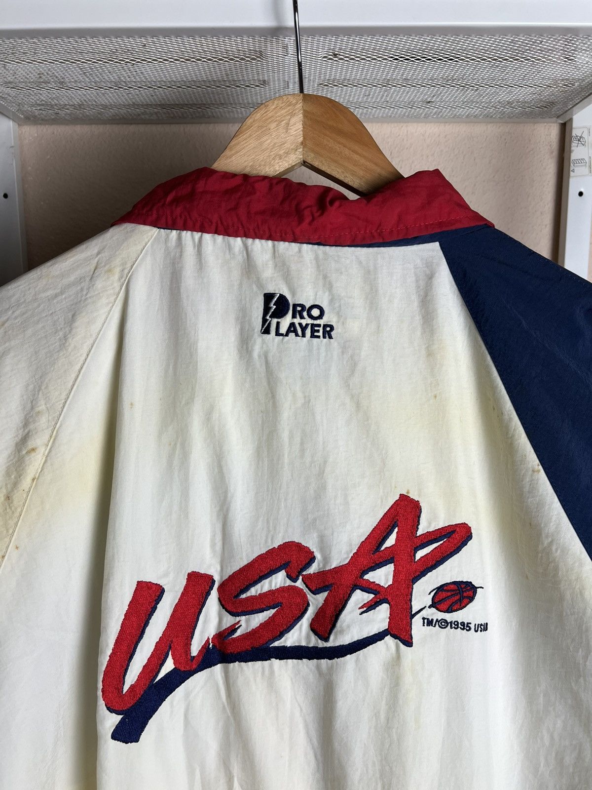 Pro Player × Vintage Vintage Pro Player USA Basketball Baggy Light Jacket Size US XL / EU 56 / 4 - 8 Thumbnail