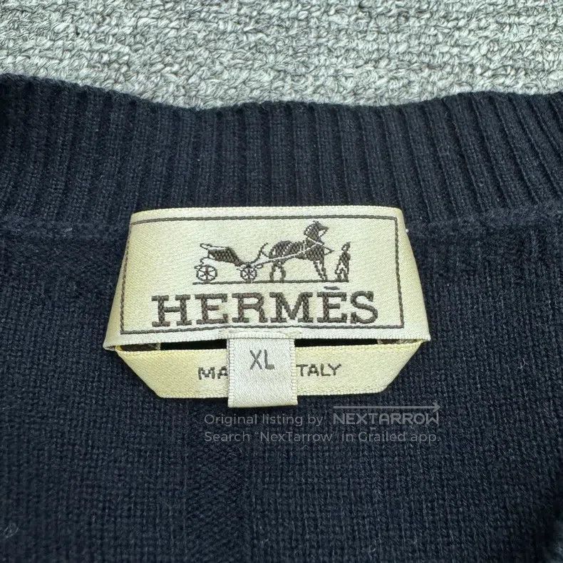 Other Hermes Geometric pattern knitted sweater Size US XL / EU 56 / 4 - 2 Thumbnail