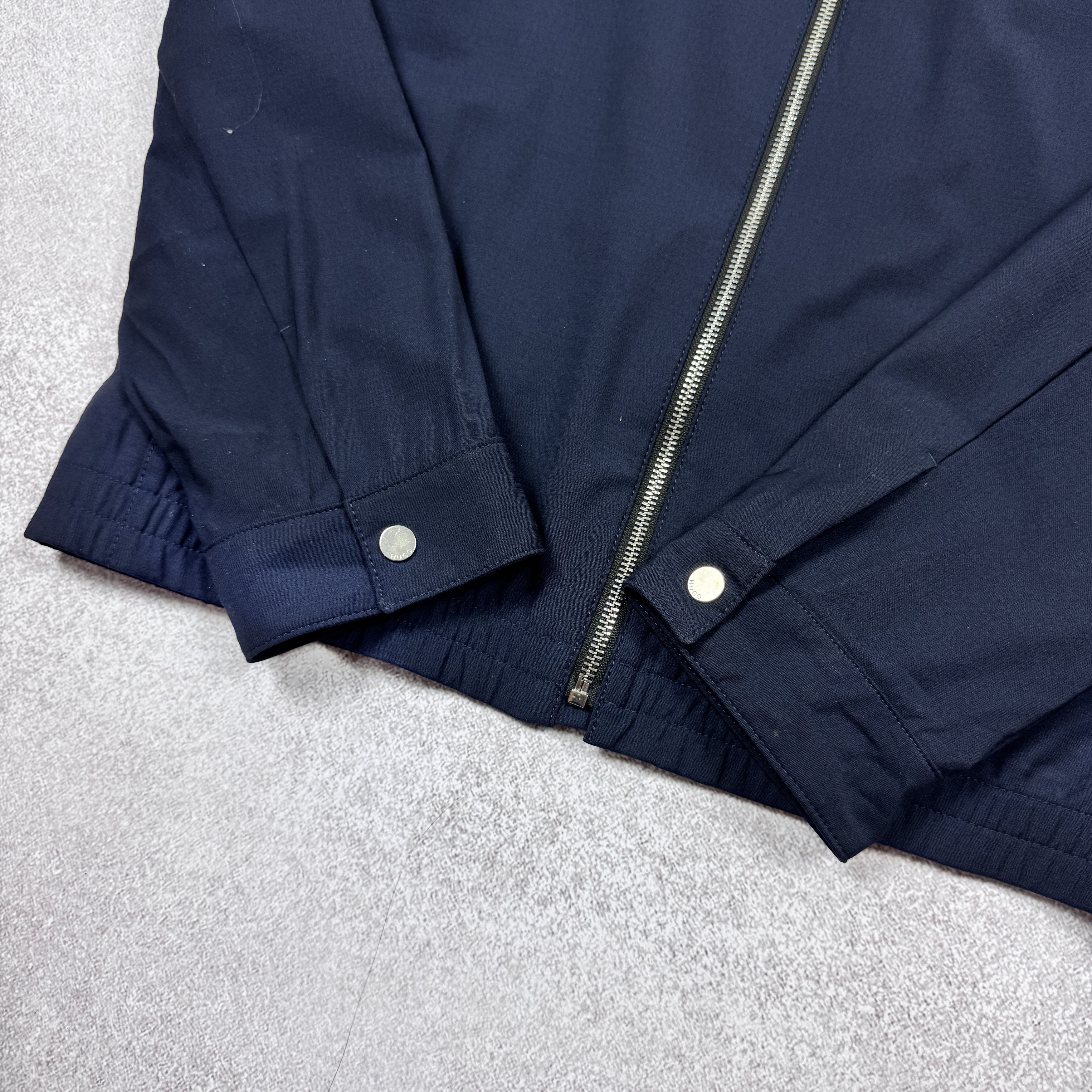 Hugo Boss Men`s HUGO BOSS Urox2031 Navy Wool Zip Jacket Size 48 / M Size US M / EU 48-50 / 2 - 7 Thumbnail