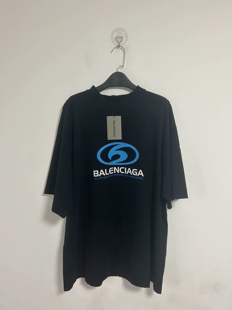 Balenciaga Balenciaga Sports blue logo short sleeve 2504-Nextarrow Size US XL / EU 56 / 4 - 1 Thumbnail