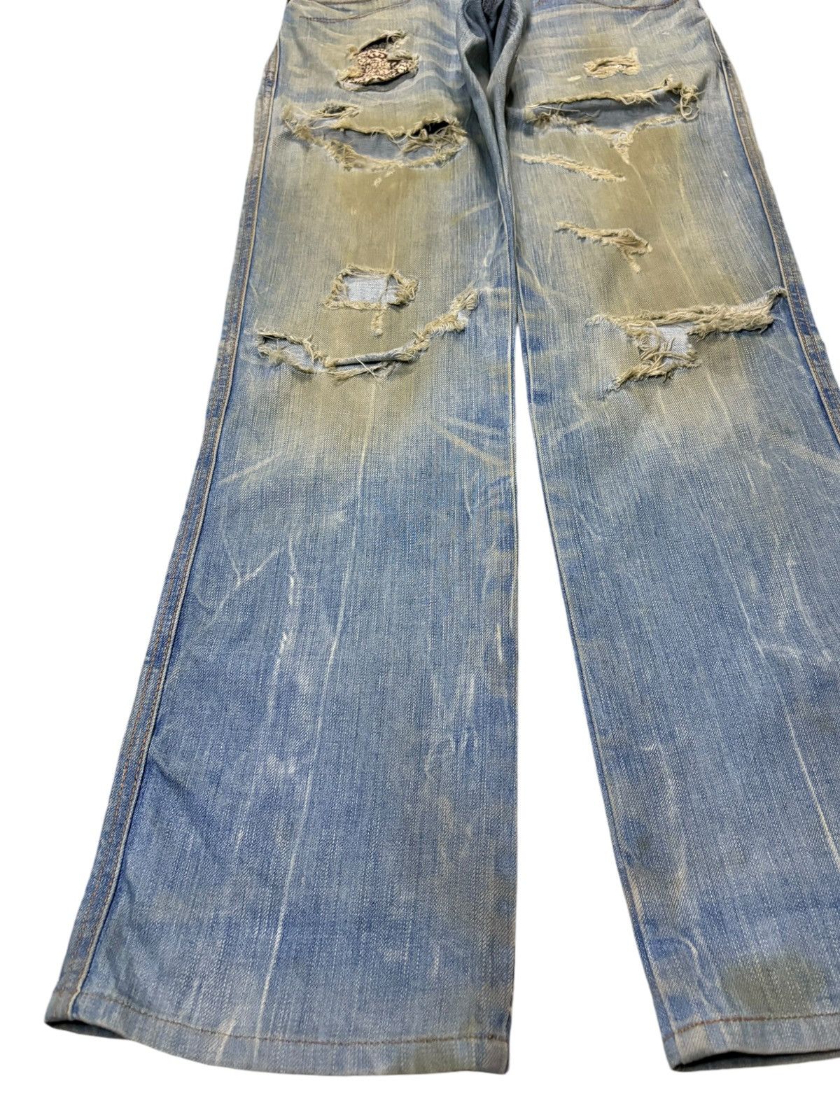 Edwin Vintage Japanese Edwin Mud Wash Distressed Loose Jeans Size US 28 / EU 44 - 6 Thumbnail