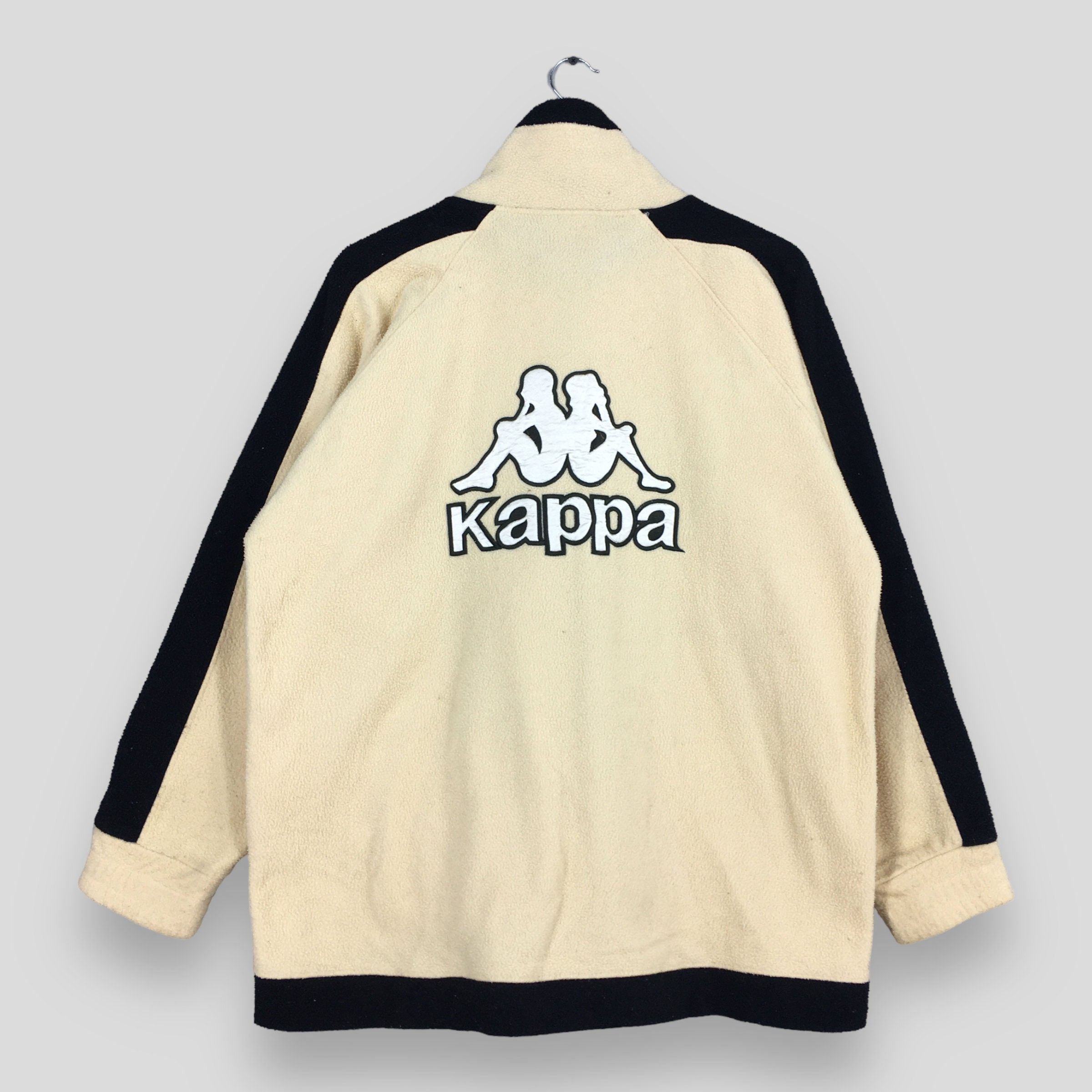 Kappa × Vintage Vintage Kappa Fleece Cream Fleece Zipper Sweater Medium Size US M / EU 48-50 / 2 - 6 Thumbnail