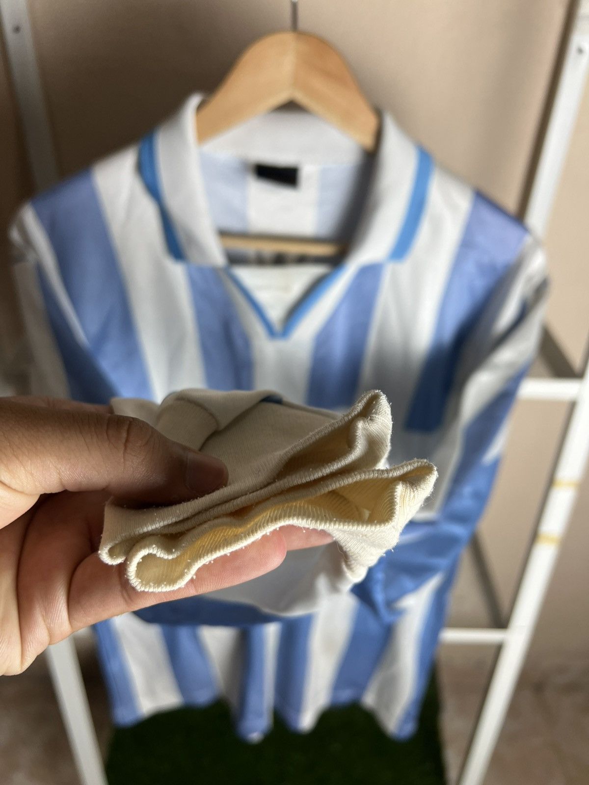 Vintage Vintage Soccer Jersey Retro Collar Argentina Colourway Size US M / EU 48-50 / 2 - 5 Thumbnail