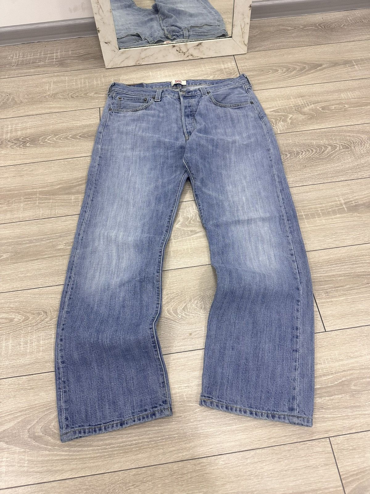 Levi's Levis 501 Baggy Wide Jeans Size US 32 / EU 48 - 4 Thumbnail