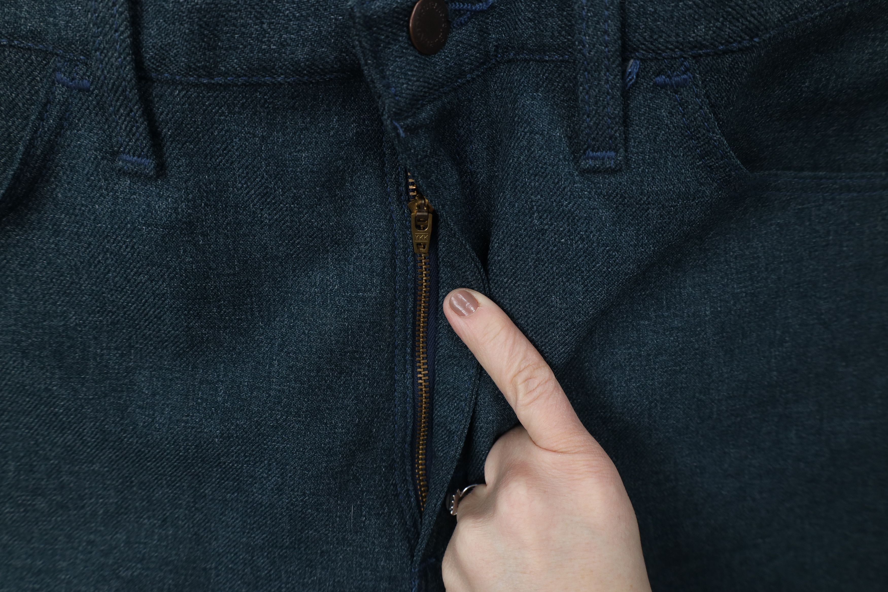 Wrangler Vintage 90s Wrangler Flared Wide Leg Chino Pants Blue USA Size US 36 / EU 52 - 6 Thumbnail