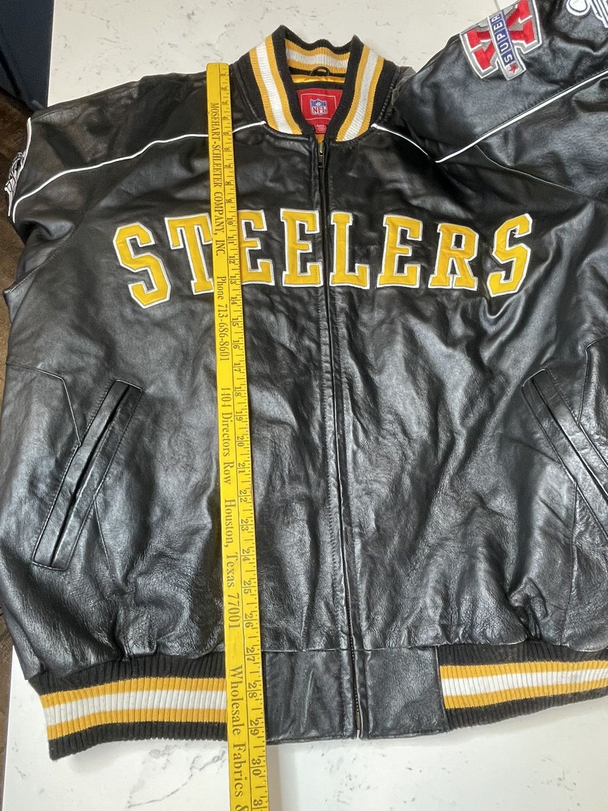G-III Pittsburgh Steelers 5-Time Superbowl GIII Leather Jacket XL Size US XL / EU 56 / 4 - 7 Thumbnail