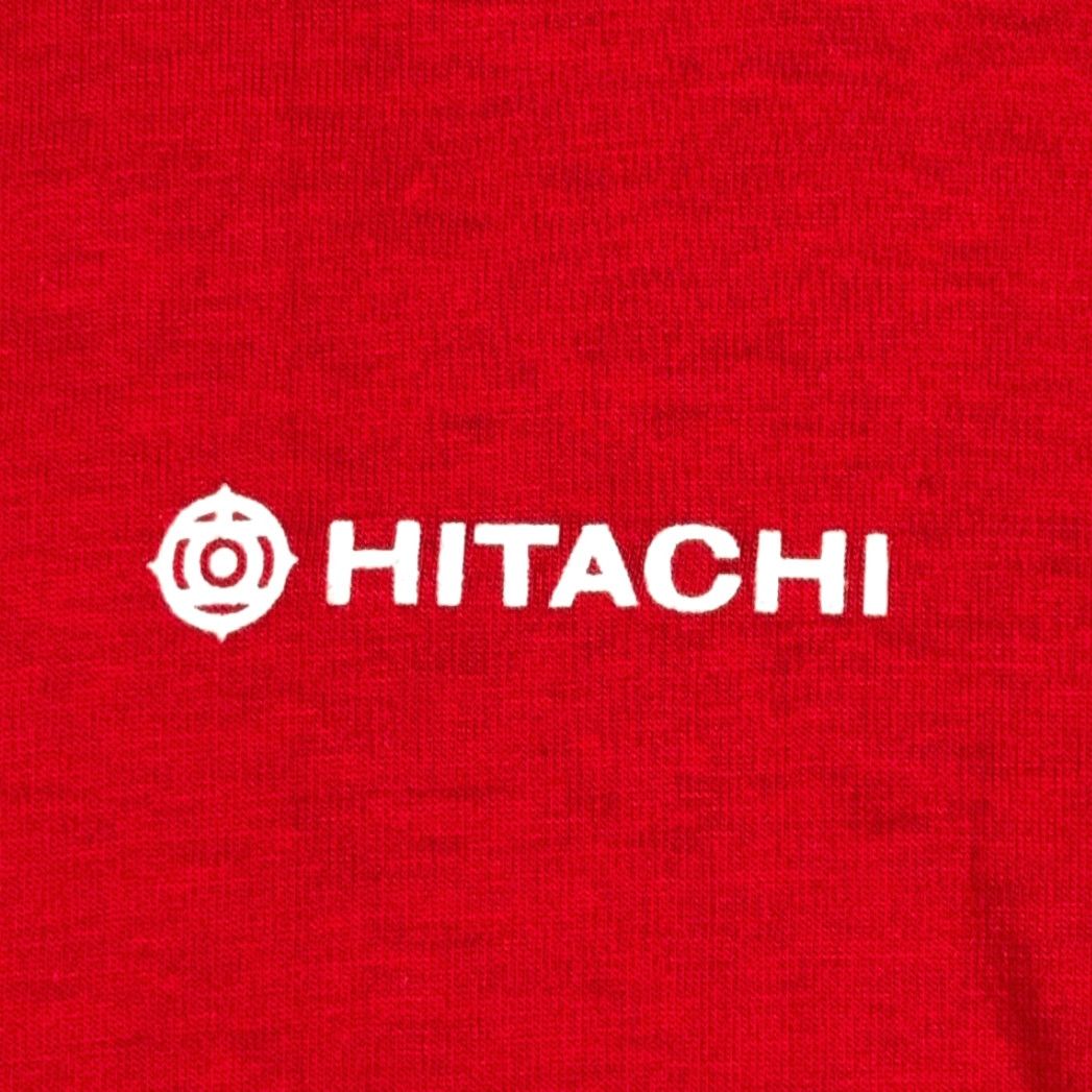 Logo 7 VINTAGE Hitachi Shirt Mens MEDIUM Red Logo 80s Cotton Blend T-Shirt Size US M / EU 48-50 / 2 - 2 Thumbnail