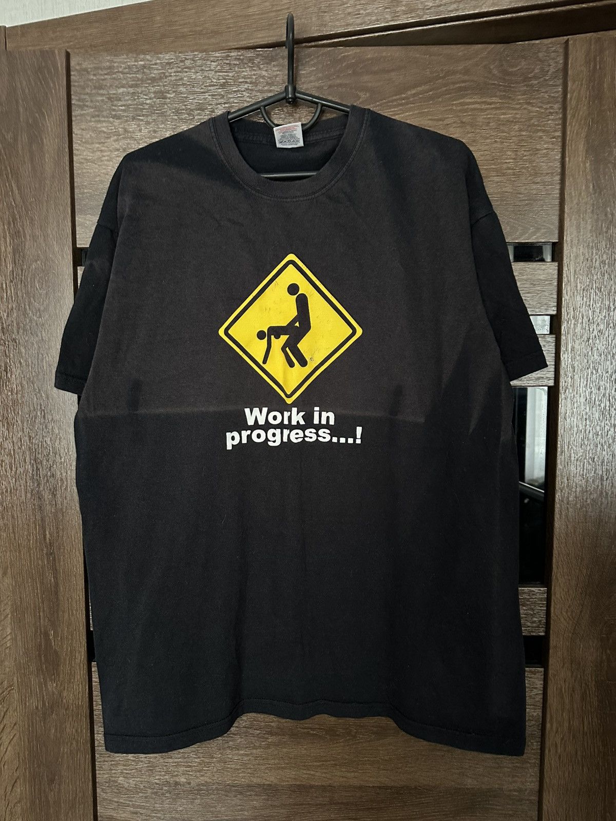 Vintage Work In Progress Vintage T-Shirt Tee Humor Funny Sex Faded Size US L / EU 52-54 / 3 - 2 Thumbnail