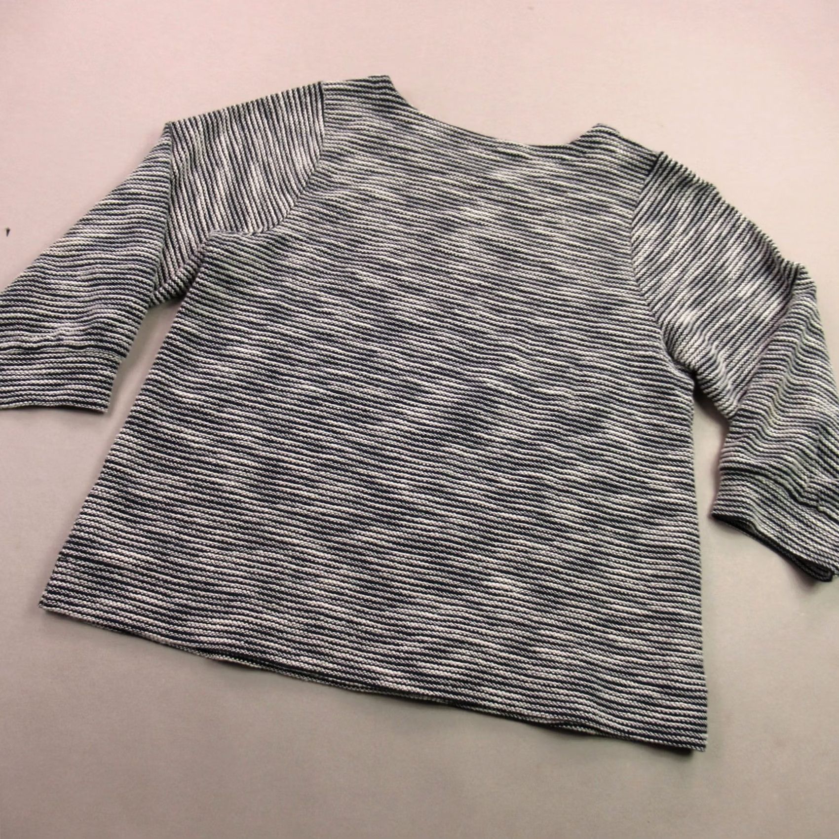 J. Jill J Jill Shirt Womens Medium Long Sleeve Crew Neck Lightweight Outdoors Casual Multicolor Knit Cotton Blend Regular True to Size Size M / US 6-8 / IT 42-44 - 7 Thumbnail