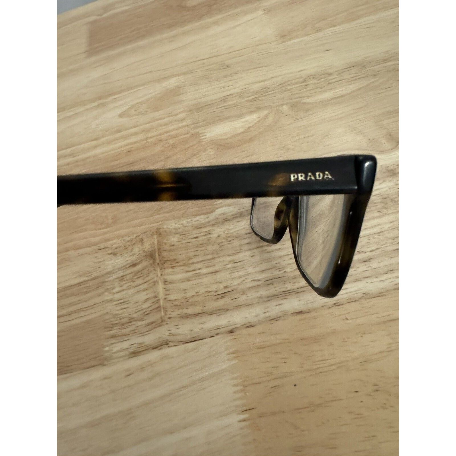 Prada Prada Eyeglasses Frames VPR 17V-F 2AU-1O1 Tortoise Square Size ONE SIZE - 6 Thumbnail