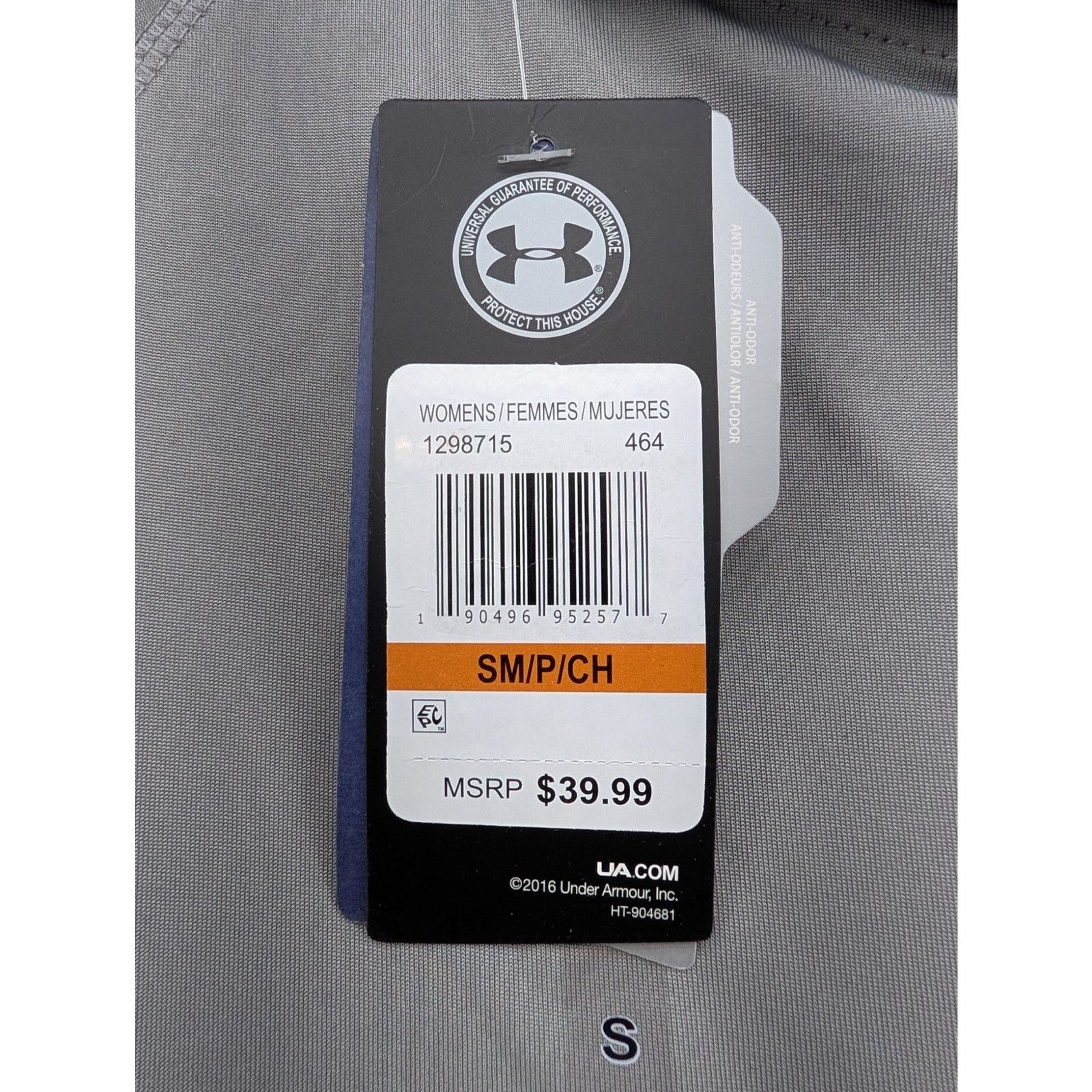 Under Armour NWT Under Armour Women's UA Heatgear Velocity Hoodie in Grey Size S / US 4 / IT 40 - 3 Thumbnail