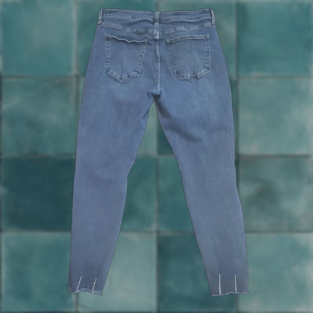 Pistola PISTOLA Jeans Women 31 Blue Mid Rise Skinny Distressed Raw Hem Denim Stretch Size 24" / US 00 / IT 34 - 1 Thumbnail