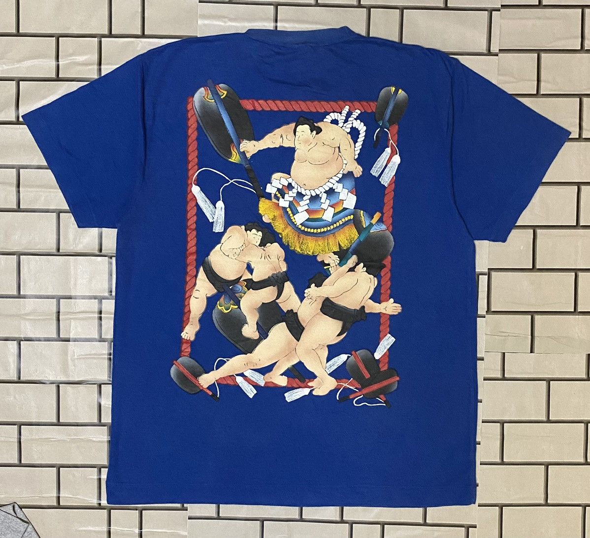Samurai Jeans × Vintage Vintage 80s Japan sumo wrestler Geisha Samurai Ninja Tee Size US L / EU 52-54 / 3 - 2 Thumbnail