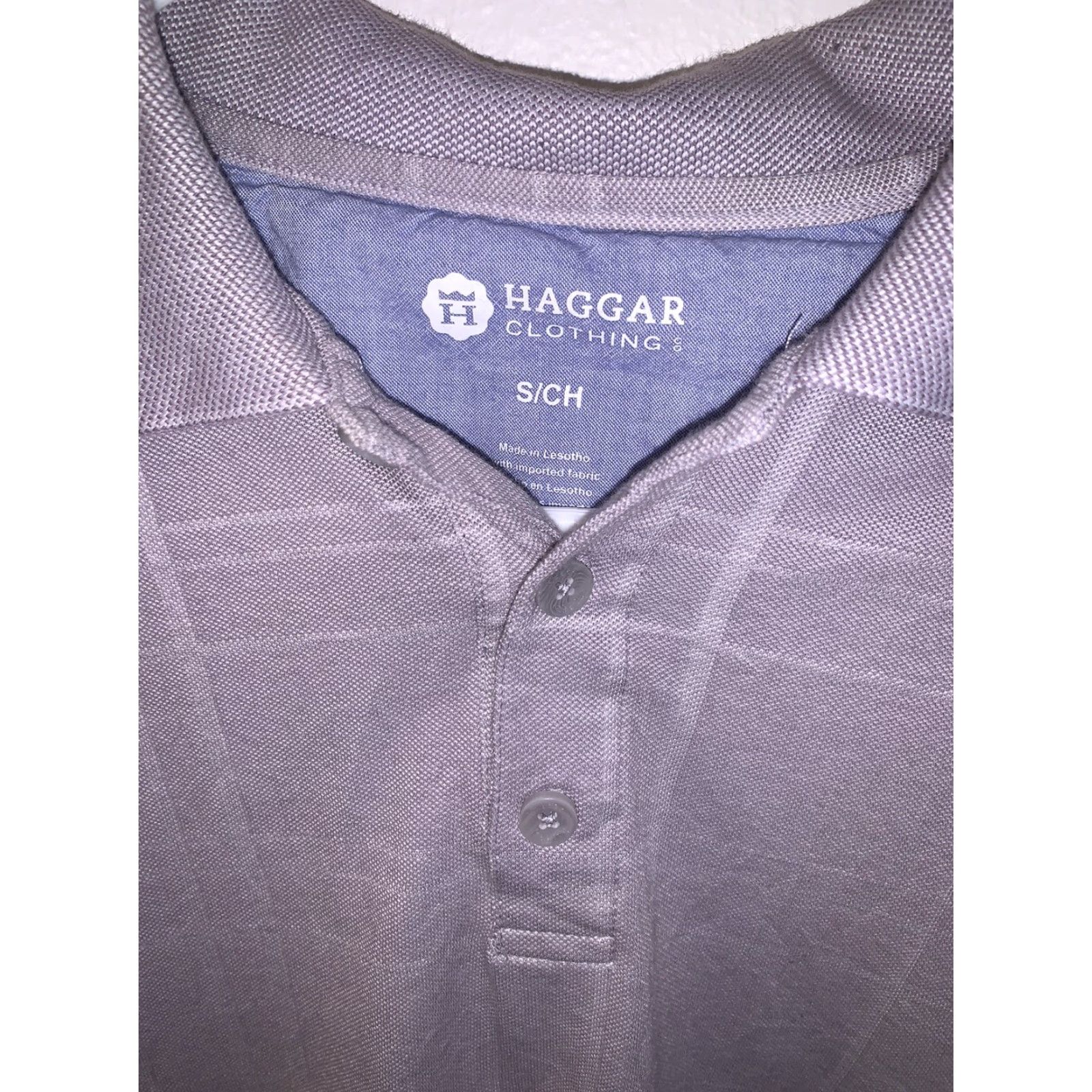 Haggar Haggar Polo Golf Shirt Short Sleeve With Pocket Gray Checks Men S Carded Regular Size S Size US S / EU 44-46 / 1 - 2 Thumbnail