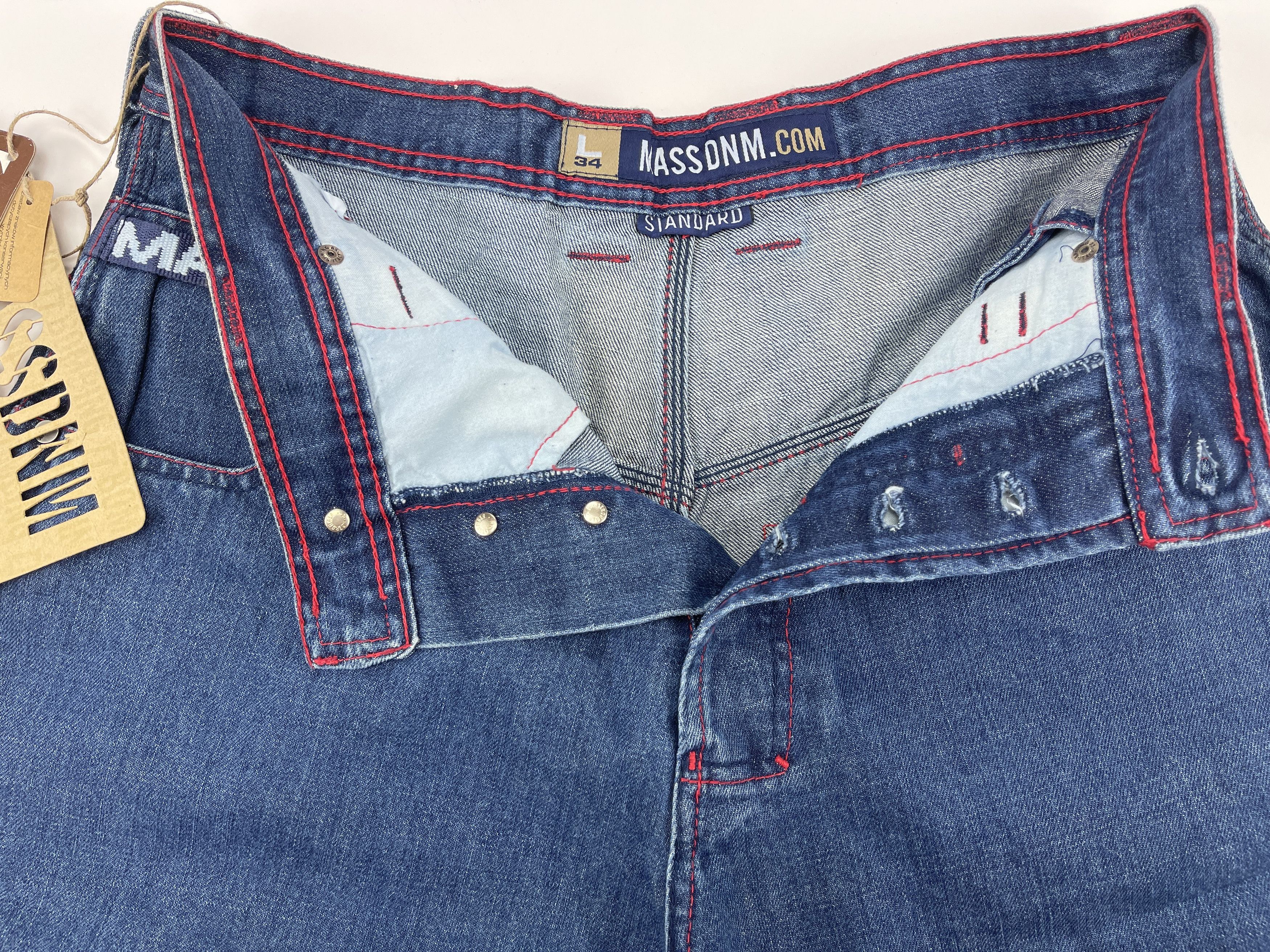 Vintage Mass DNM jeans shorts, vintage hip hop, 90s, skater, size 34 Size US 34 / EU 50 - 12 Thumbnail