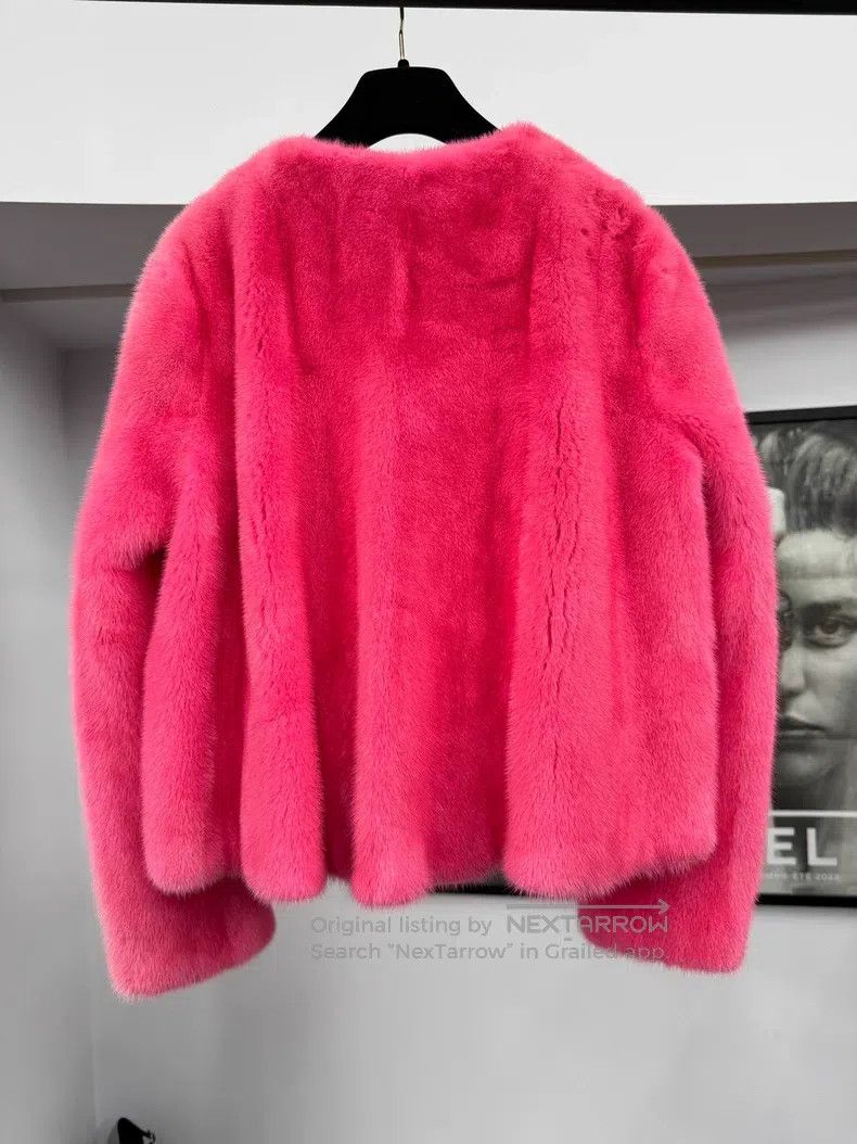 Dior Dior Peach-red mink fur coat Size XS / US 0-2 / IT 36-38 - 3 Thumbnail