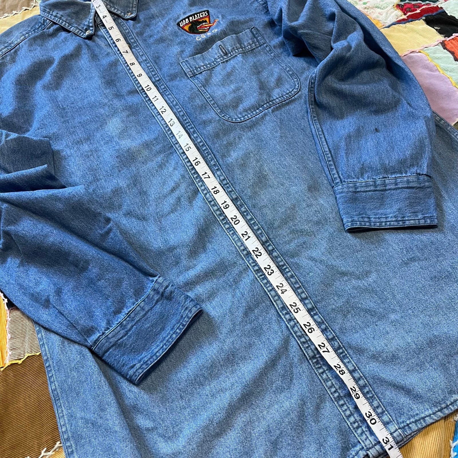 Other Vintage Crystal Springs UAB Blazer Medium Washed Denim Large Size US L / EU 52-54 / 3 - 4 Thumbnail