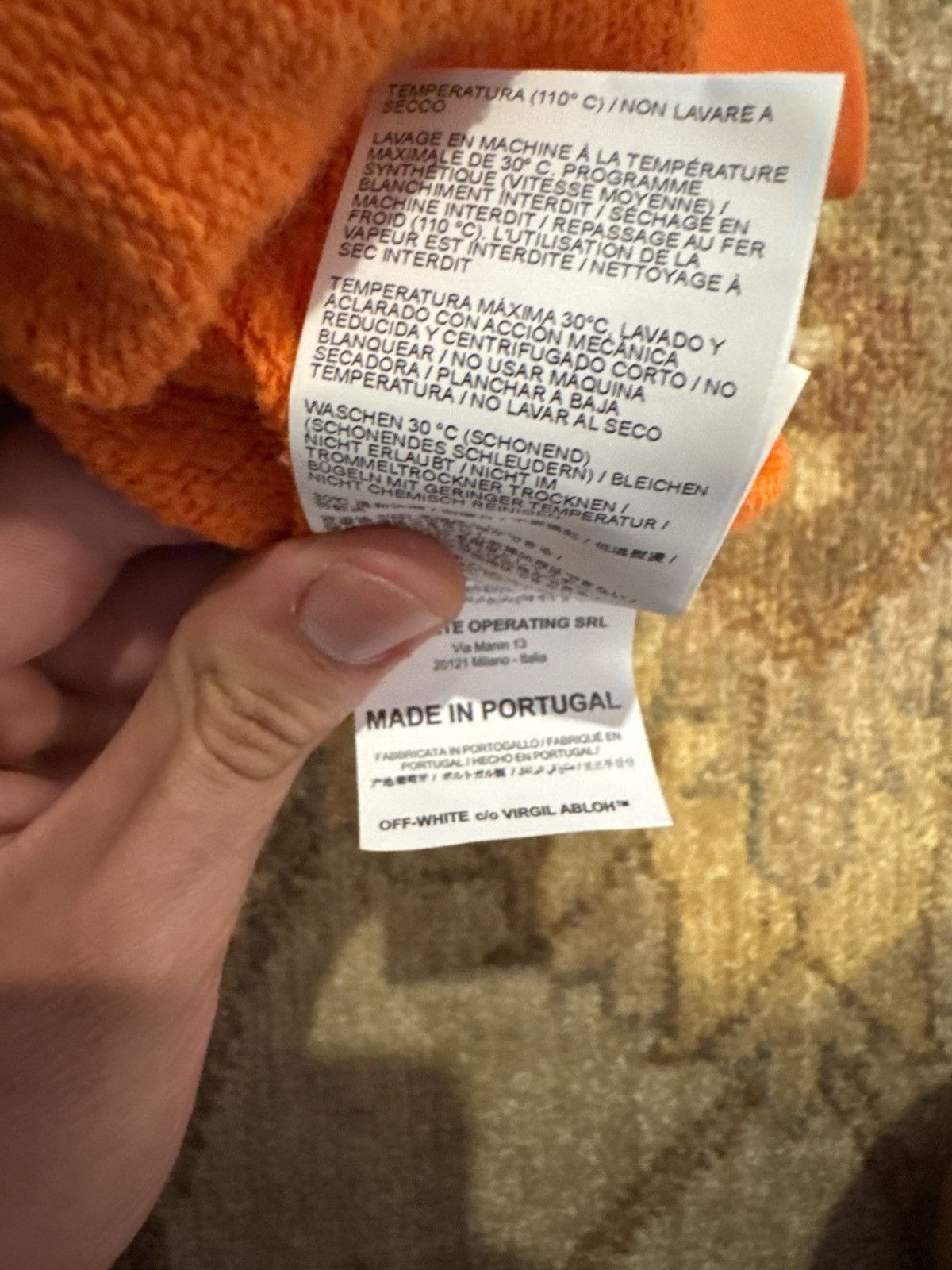 Off-White Off-White “Tornado Diagram” Crewneck – FW19 – Orange Size US L / EU 52-54 / 3 - 6 Thumbnail