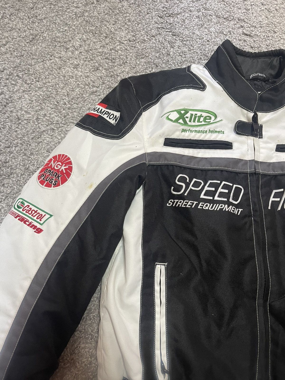 Vintage Vintage Speed Fighter Fast Lane Racing moto Jacket size М Size US M / EU 48-50 / 2 - 5 Thumbnail