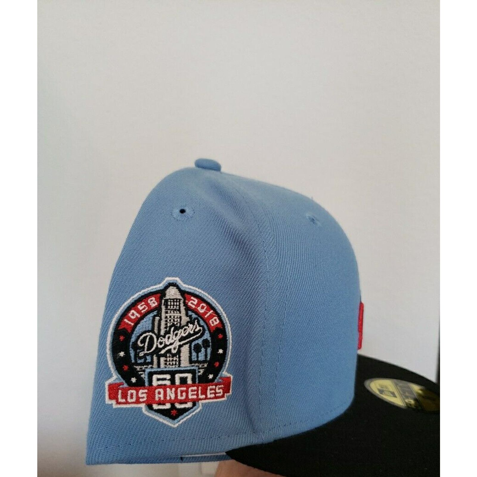 New Era Los Angeles Dodgers Hat Cap 60th Ann Blue Size 8 New Era Size ONE SIZE - 2 Thumbnail