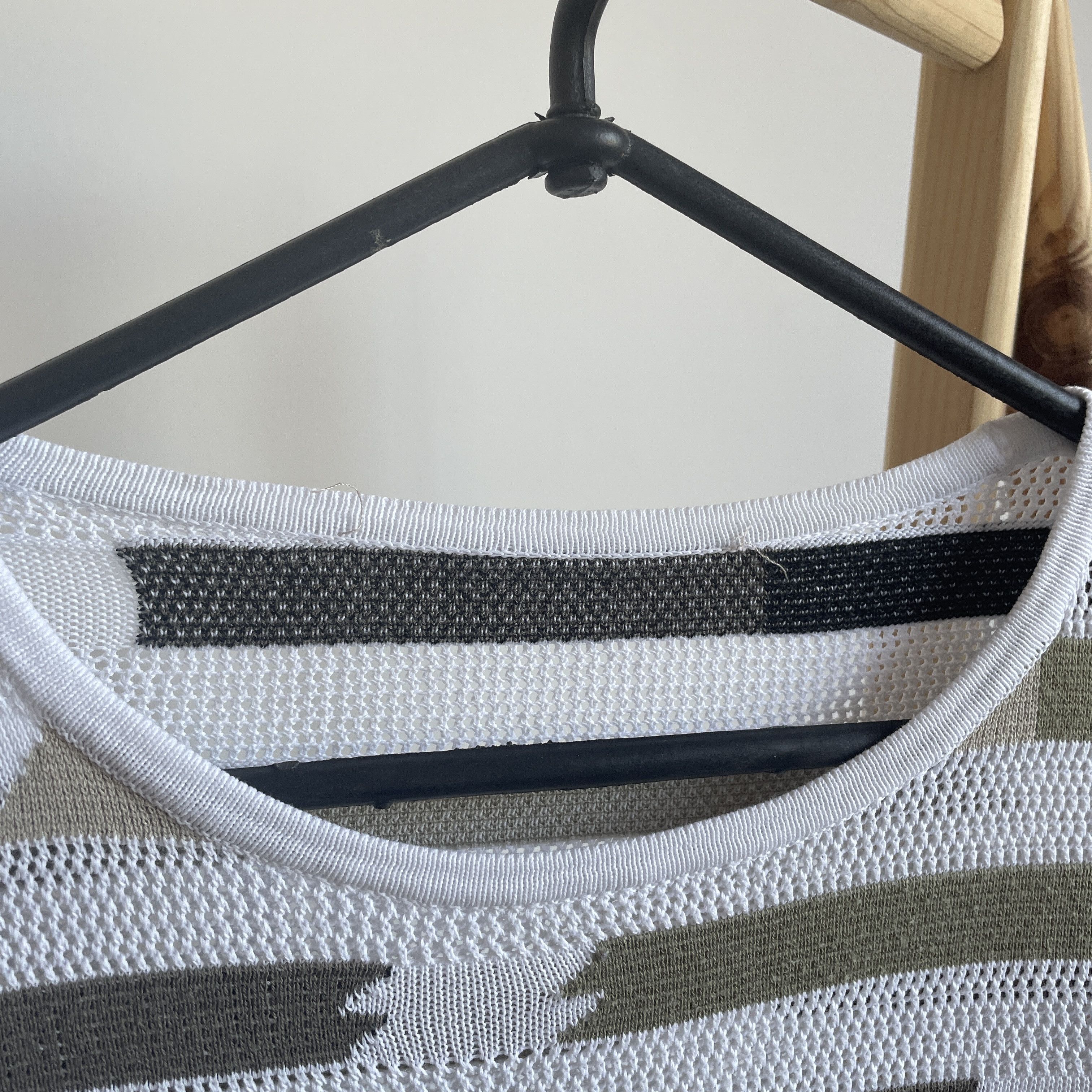 Ermanno Scervino Ermanno Scervino Striped Mesh Knit Cotton Sweater Size US M / EU 48-50 / 2 - 5 Thumbnail