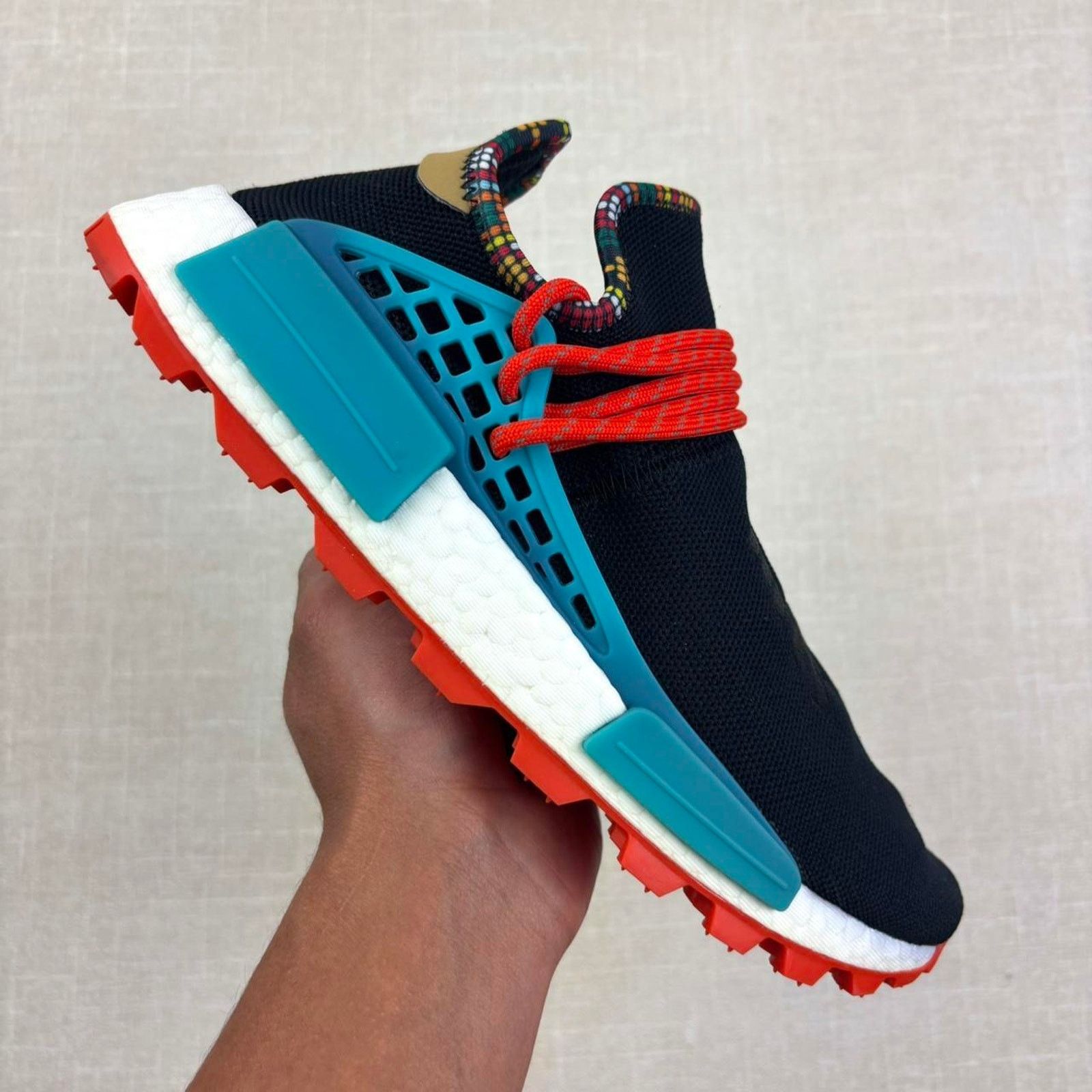Adidas ⛩️ 2018 adidas NMD Hu “Pharrell Inspiration Pack Black” 7.5W Size US 7.5 / IT 37.5 - 1 Thumbnail