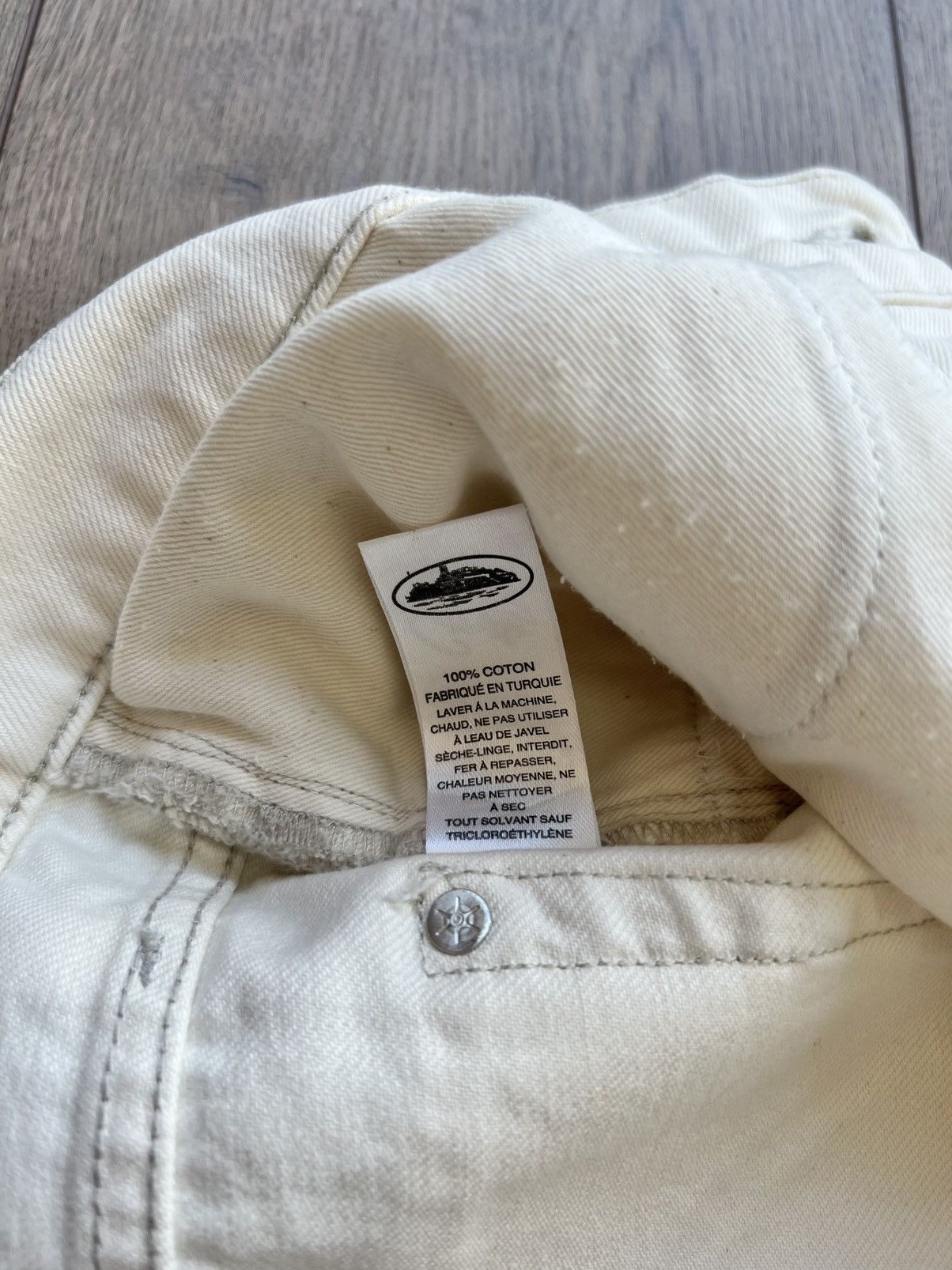 Corteiz Corteiz C-Star Denim Jeans “White” Large Size US 34 / EU 50 - 10 Thumbnail