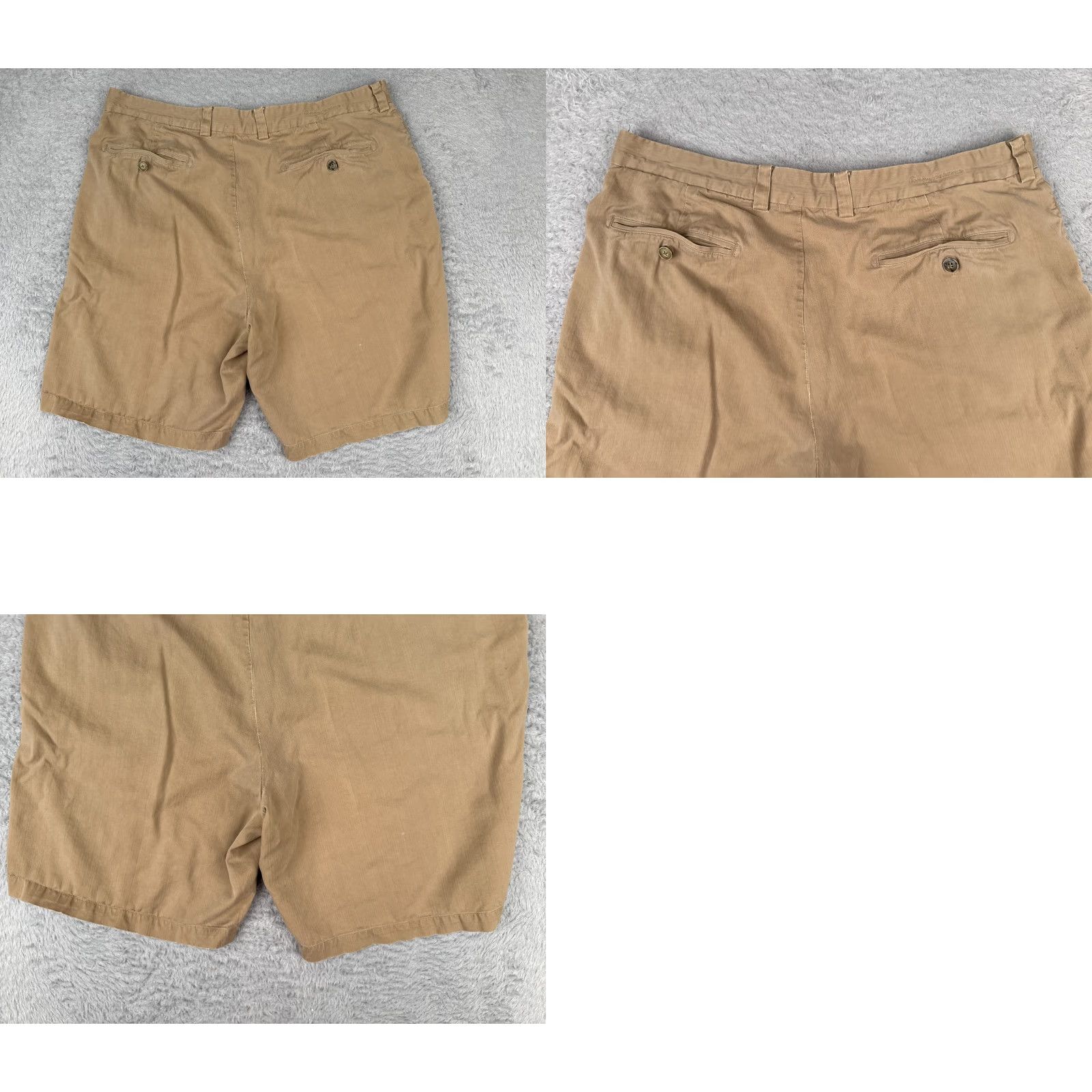Tommy Bahama Tommy Bahama Shorts Adult 36 Beige Silk Pleated Beach Travel Vacation Golf 38x9 Mens Size US 36 / EU 52 - 9 Thumbnail