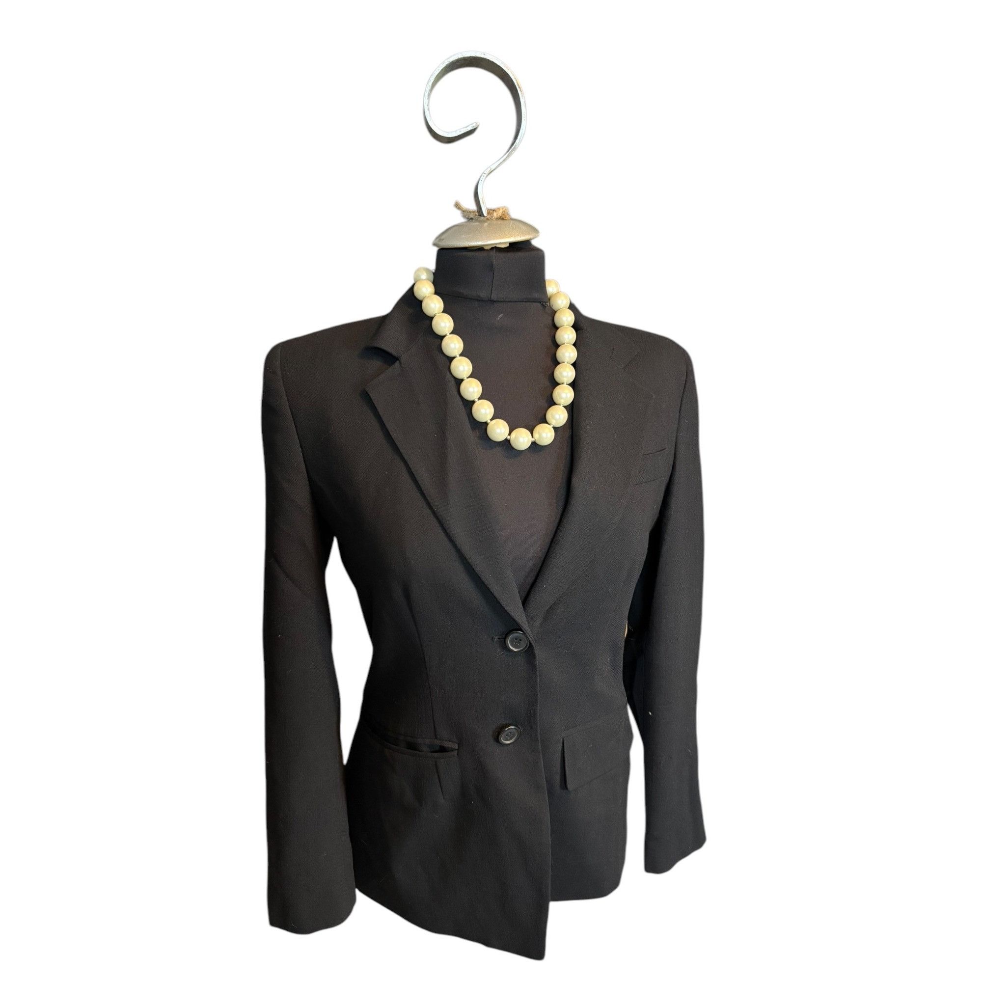Other Ann Taylor Loft Womens Black Wool Blazer Size 4 Size S / US 4 / IT 40 - 2 Thumbnail