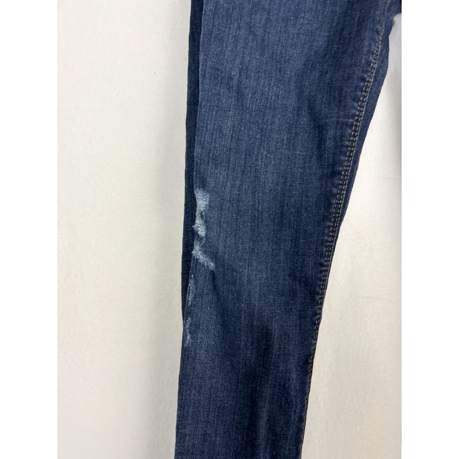 Hudson HUDSON Nico Super Skinny Jeans Womens 27 Mid-Rise Dark Wash Distressed 28x29 Size 27" / US 4 / IT 40 - 4 Thumbnail