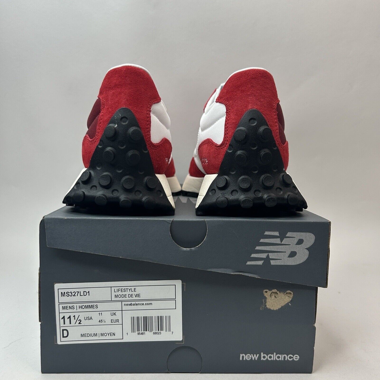 New Balance New Balance 327 “Scarlet Red White” 2023 Size US 11.5 / EU 44-45 - 4 Thumbnail
