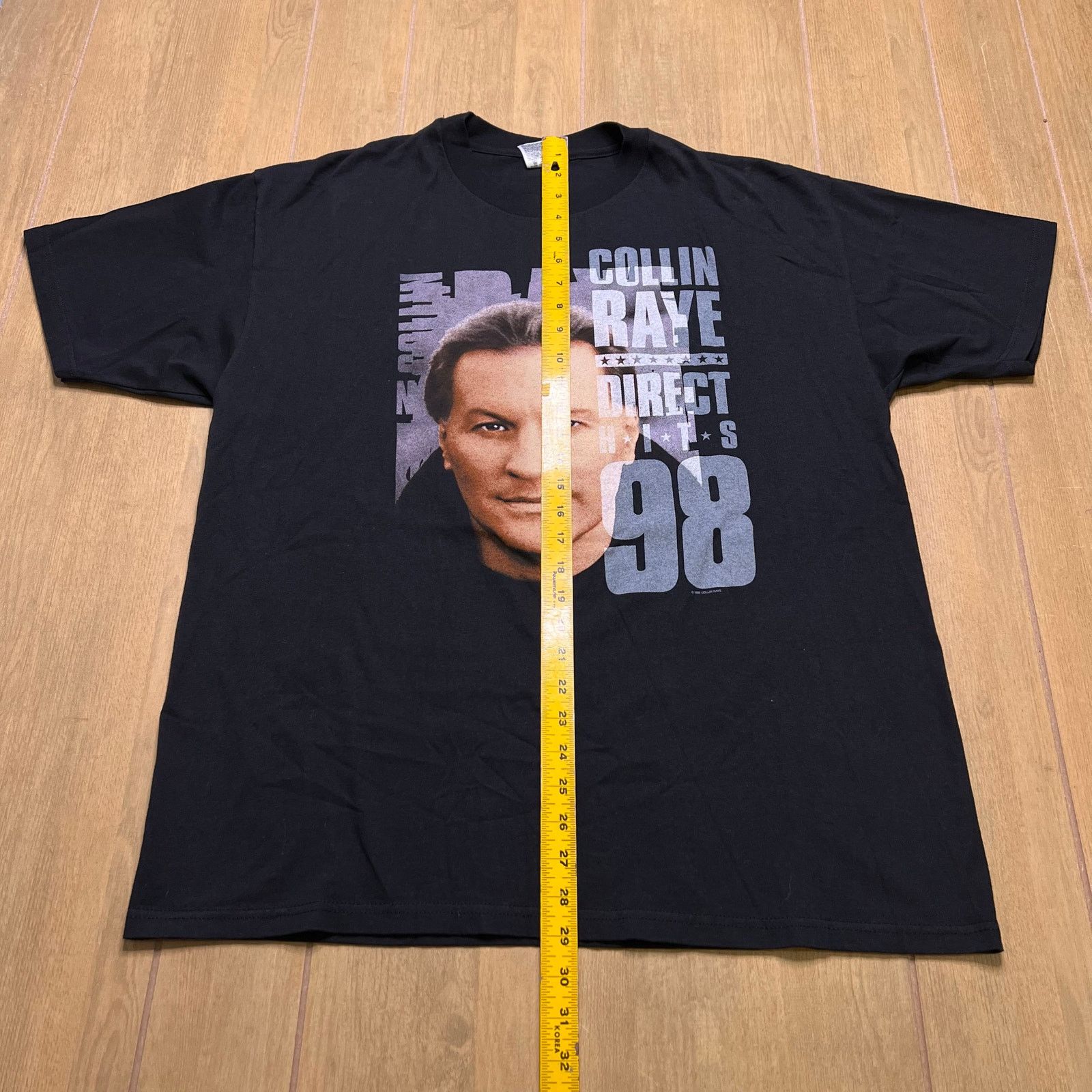 Hanes Vintage 90s Collin Raye "Direct Hits" t-shirt Men Sz XL Size US XL / EU 56 / 4 - 5 Thumbnail