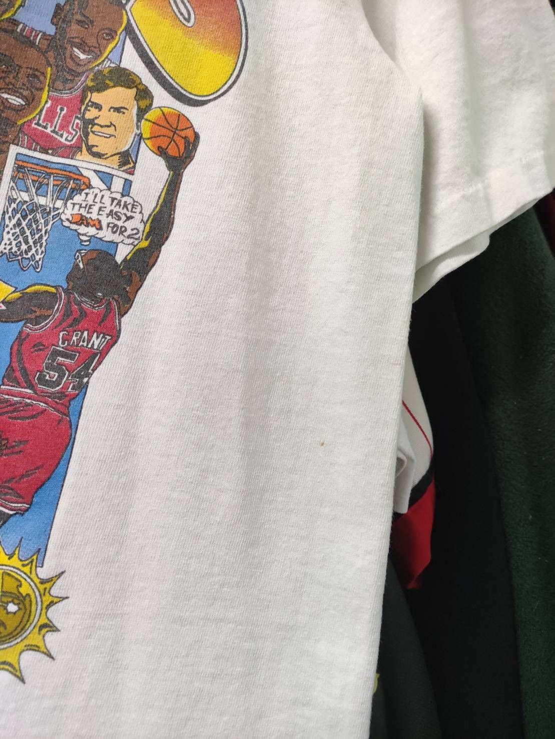 NBA Vtg 90's NBA Chicago Bulls 3 Peat World Champs T-Shirt Size US M / EU 48-50 / 2 - 10 Thumbnail