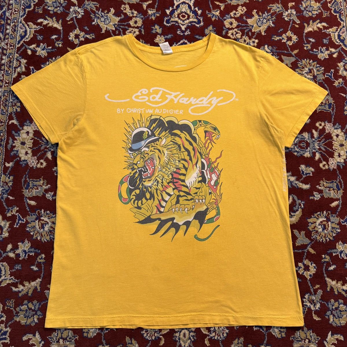 Ed Hardy Ed Hardy Christian Audigier Tiger snake crazy y2k tee skater Size US XL / EU 56 / 4 - 1 Thumbnail