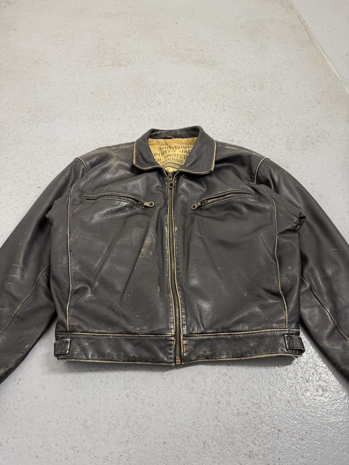 Genuine Leather Vintage Altantic Shores Key West Florida Leather Jacket Size US M / EU 48-50 / 2 - 6 Thumbnail